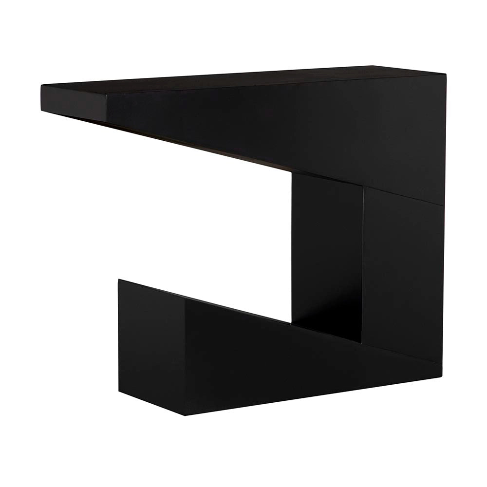 Devo Console in Matte Black — Noir Furniture