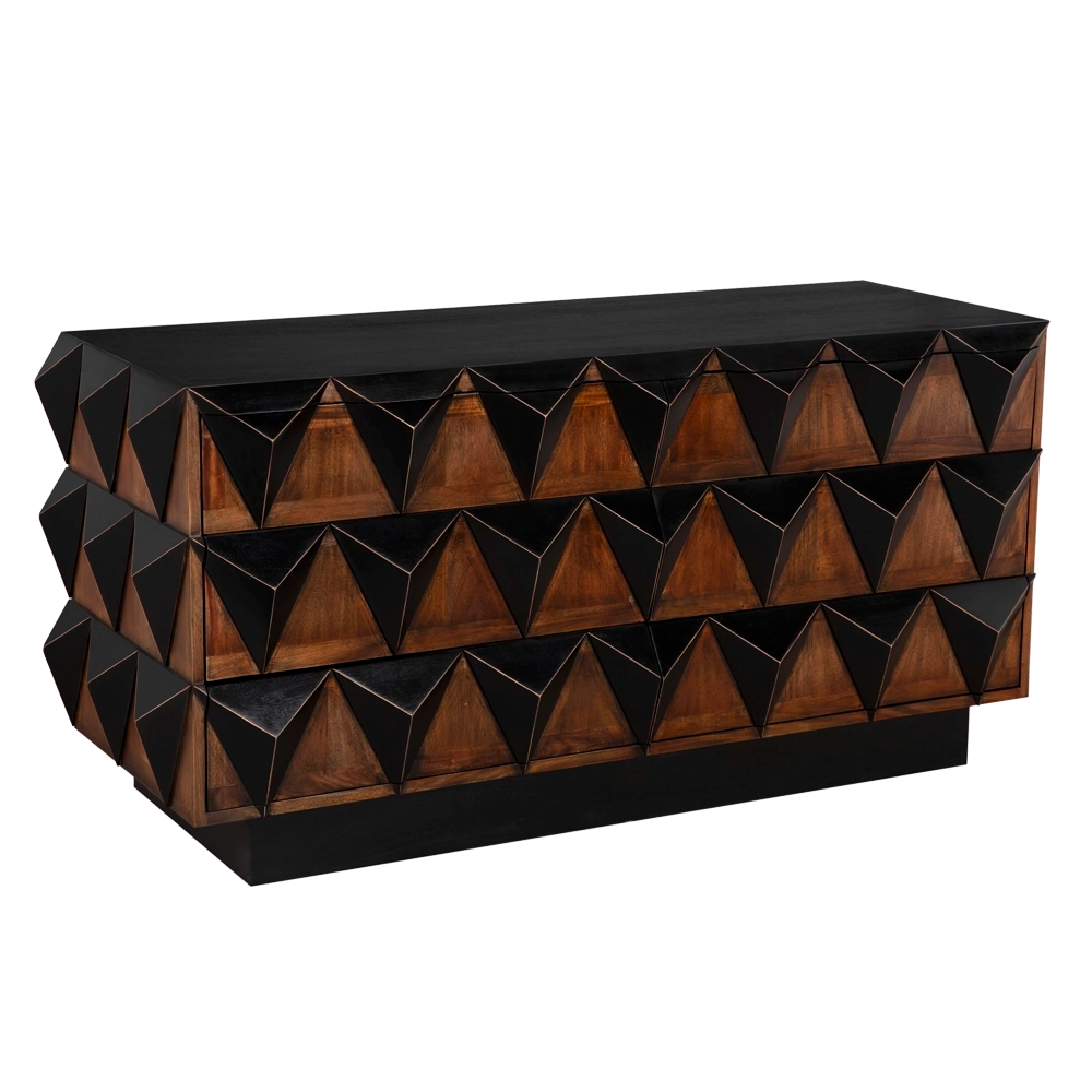 Nigel Chest in Hand Rubbed Black — Noir Furniture