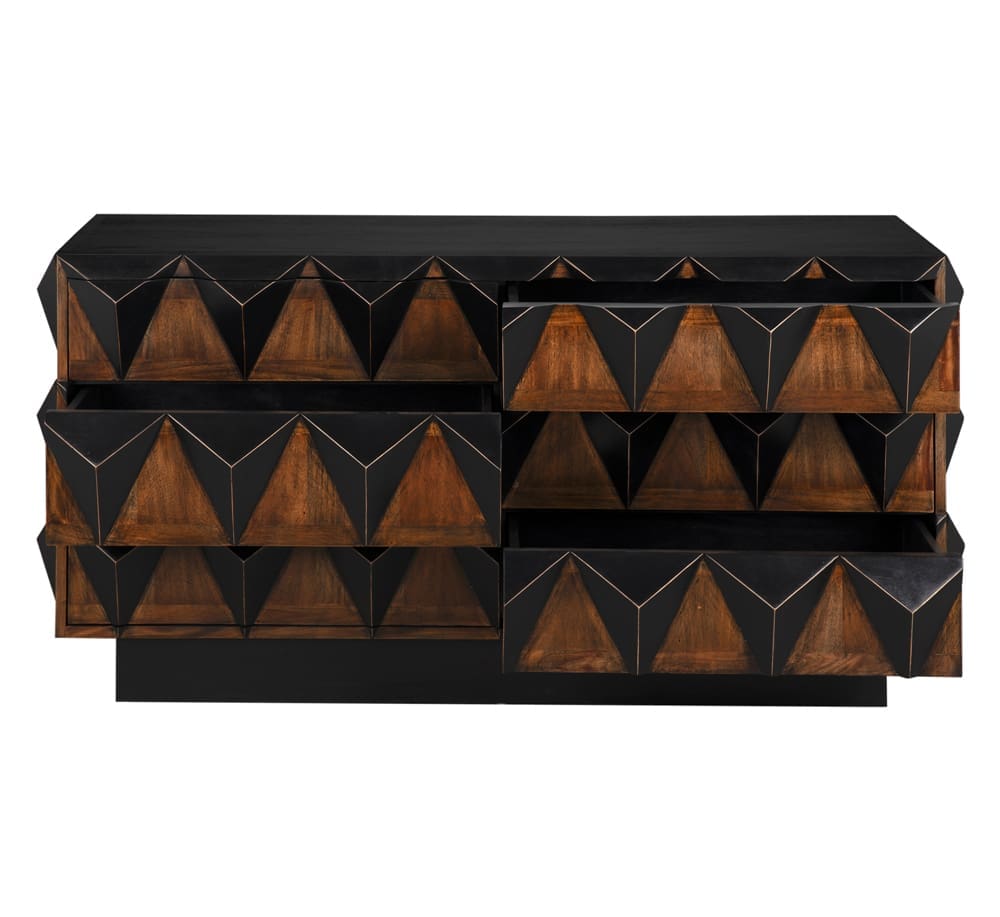 Nigel Chest in Hand Rubbed Black — Noir Furniture