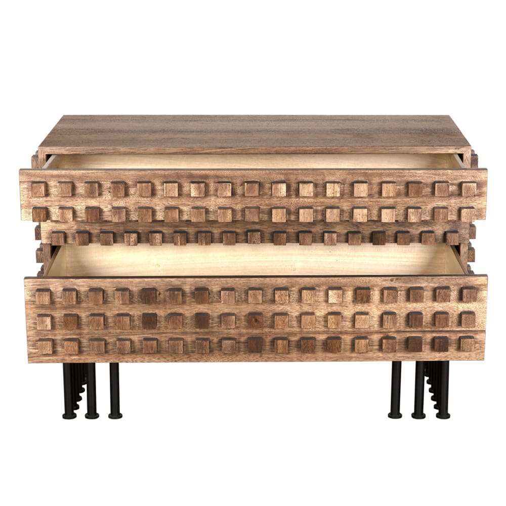 Wolfgang Sideboard in Dark Walnut with Matte Black — Noir Furniture