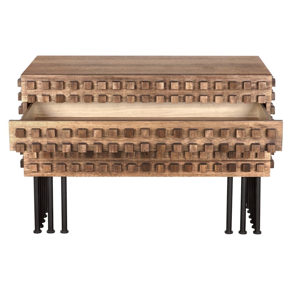 Wolfgang Sideboard in Dark Walnut with Matte Black — Noir Furniture