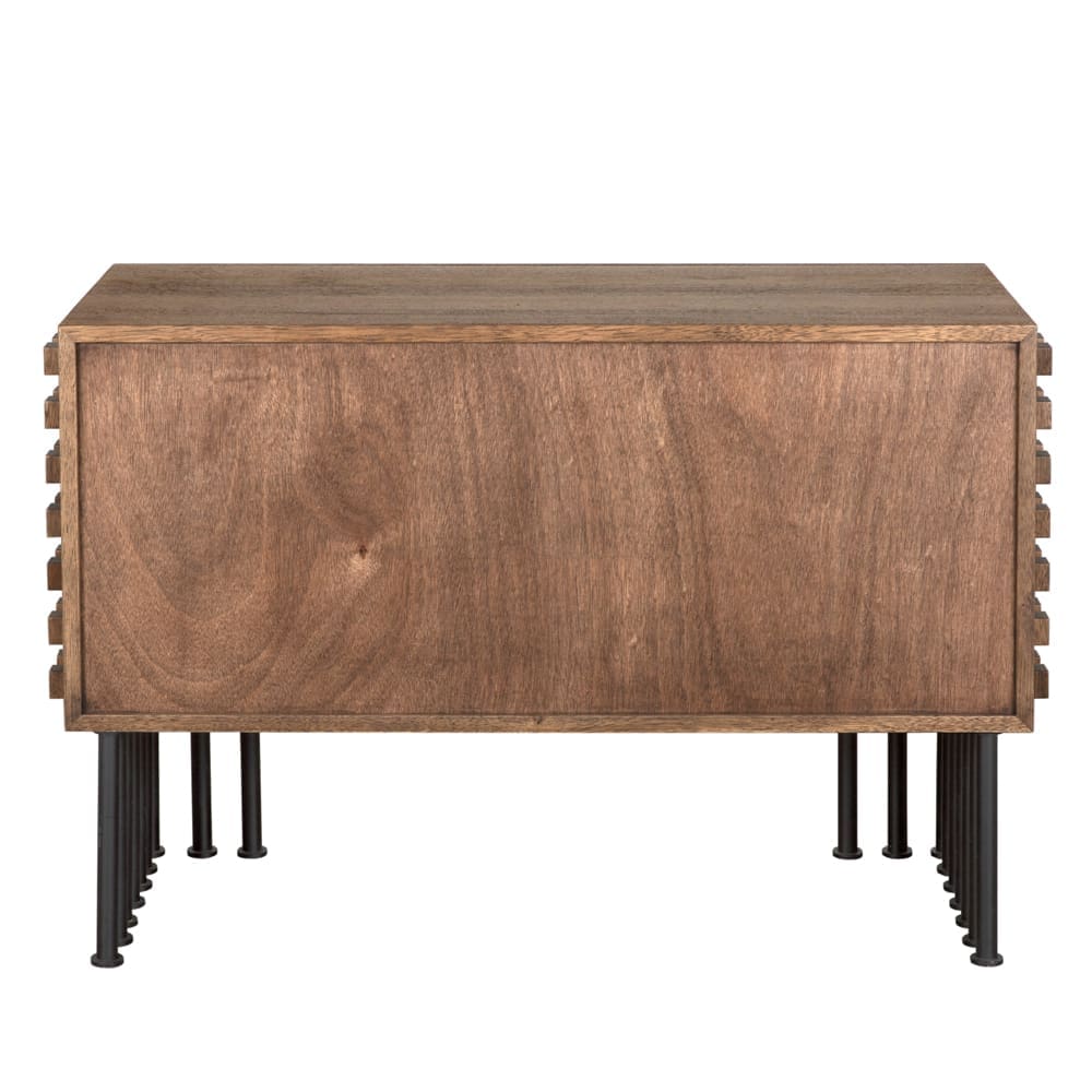 Wolfgang Sideboard in Dark Walnut with Matte Black — Noir Furniture