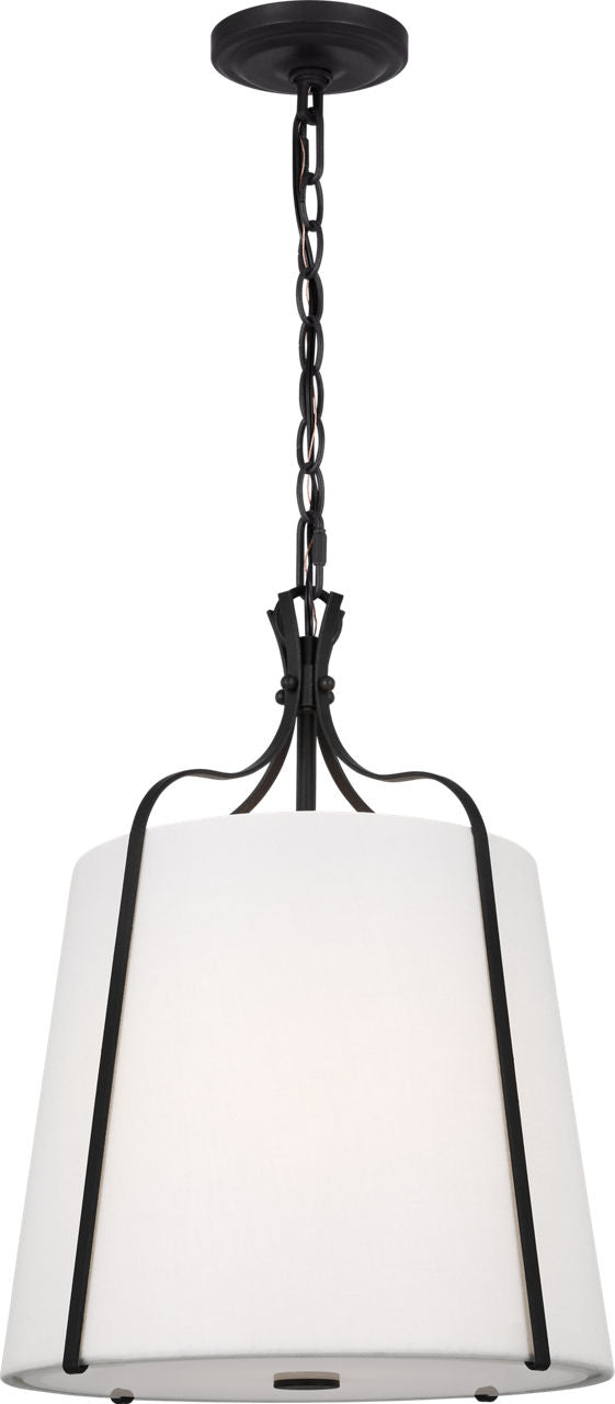 Leander Small Hanging Shade in Smith Steel