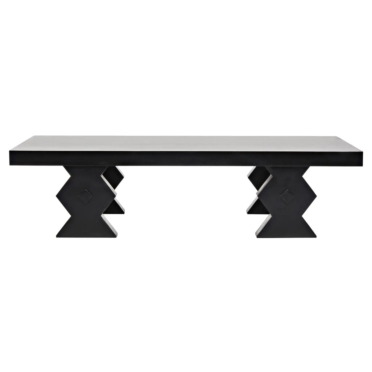 Suzu Coffee Table, Hand Rubbed Black