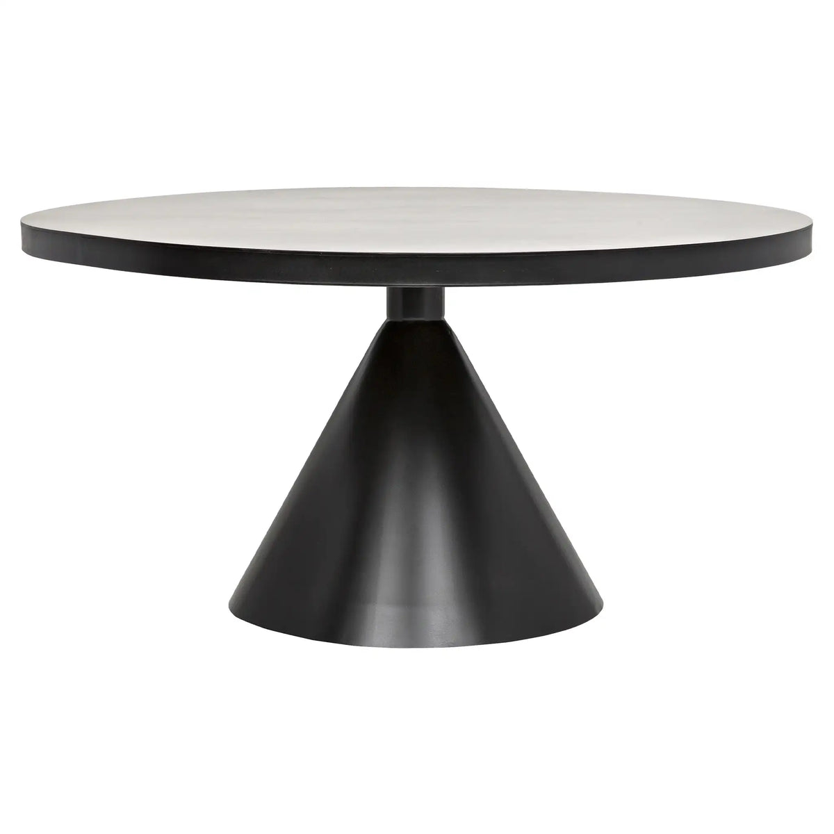 Cone Dining Table, Black Iron