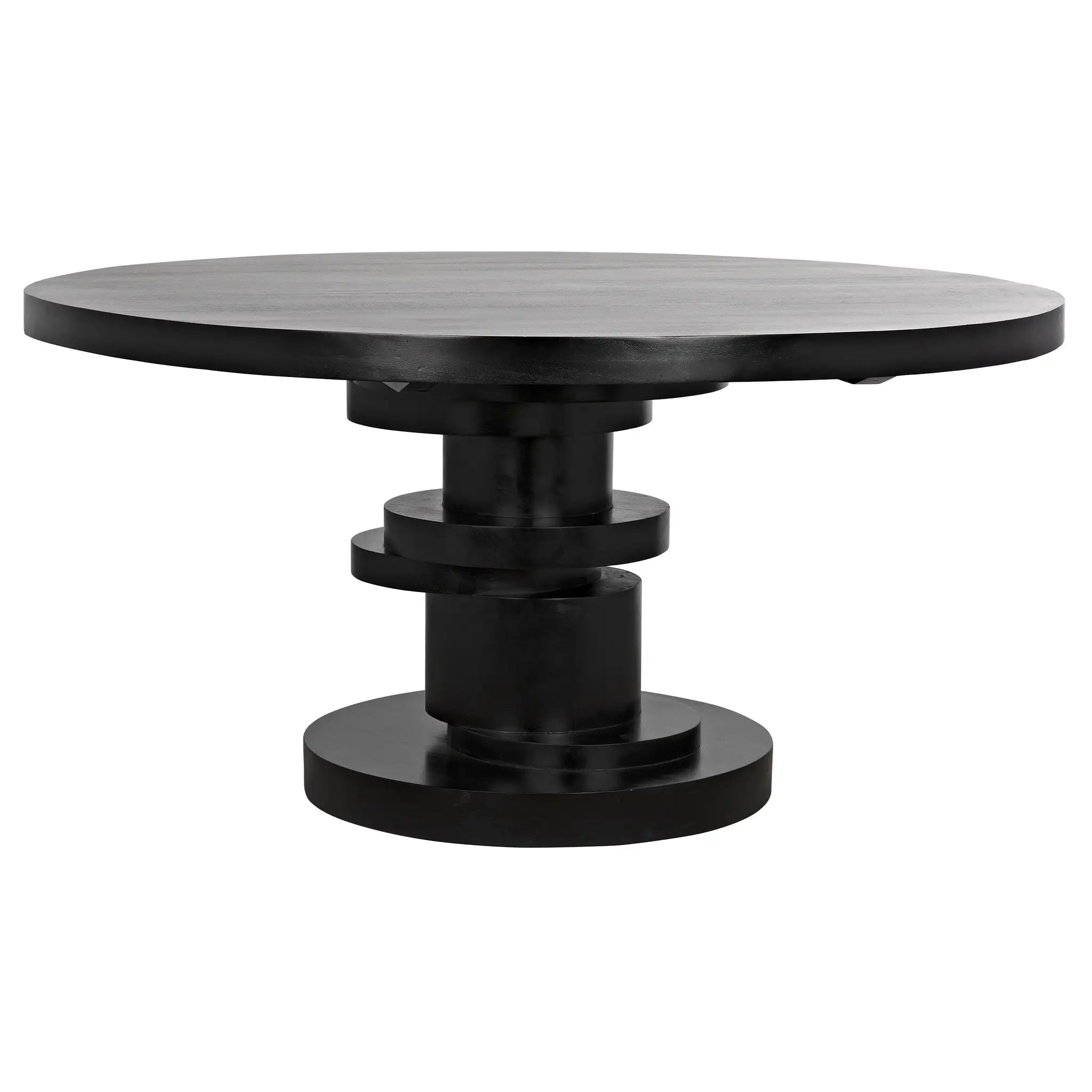 Hugo Dining Table, Hand Rubbed Black
