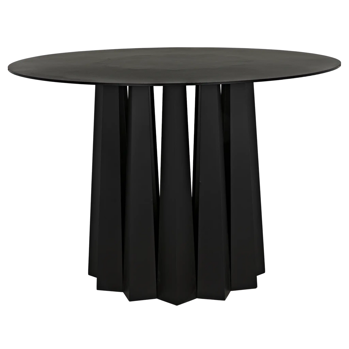 Column Dining Table, Black Iron