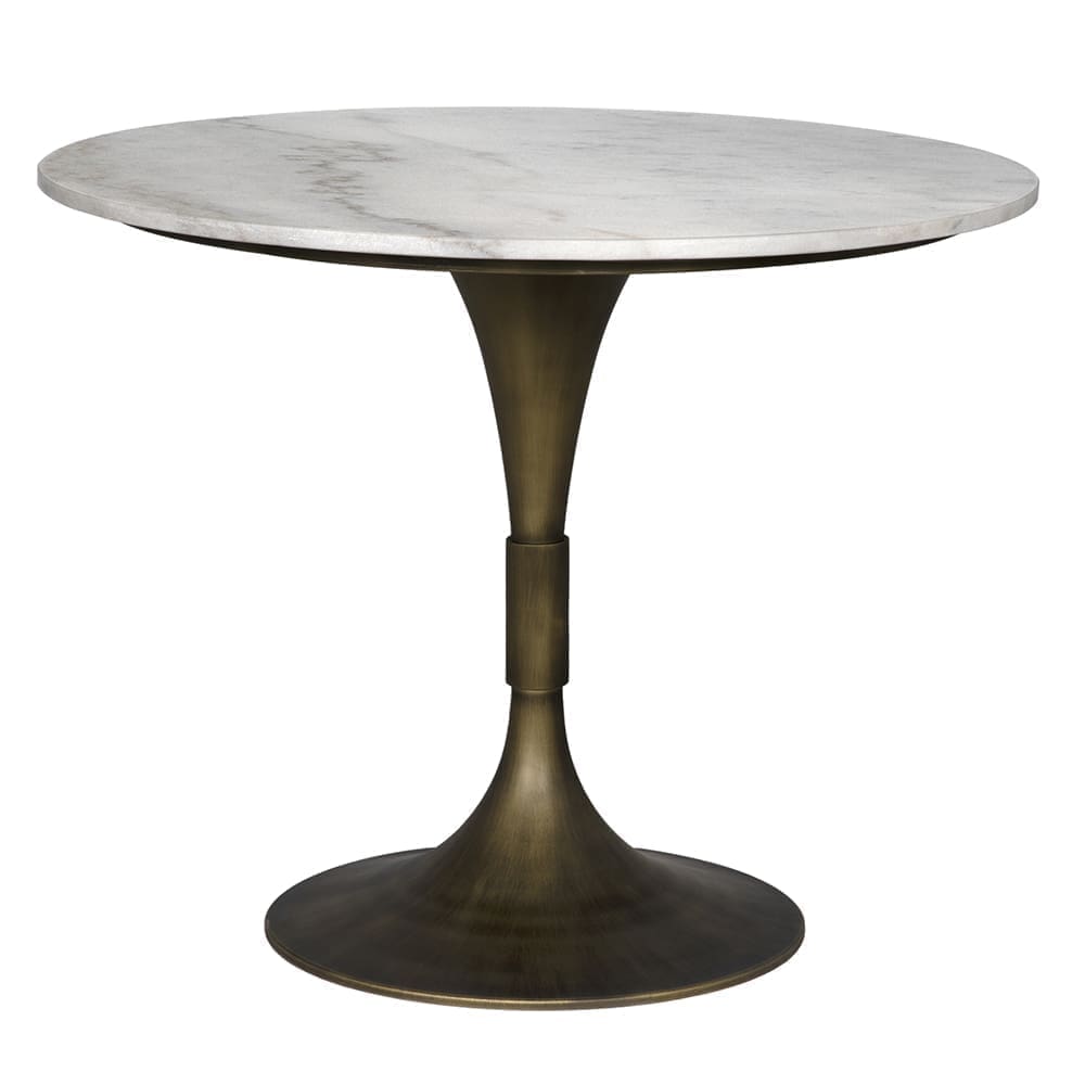 Jman Table 36″, Aged Brass Finish