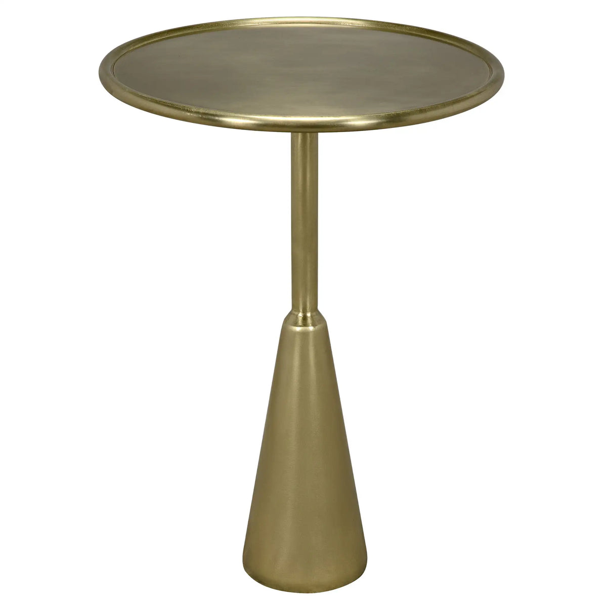 Hiro Side Table, Metal with Brass Finish