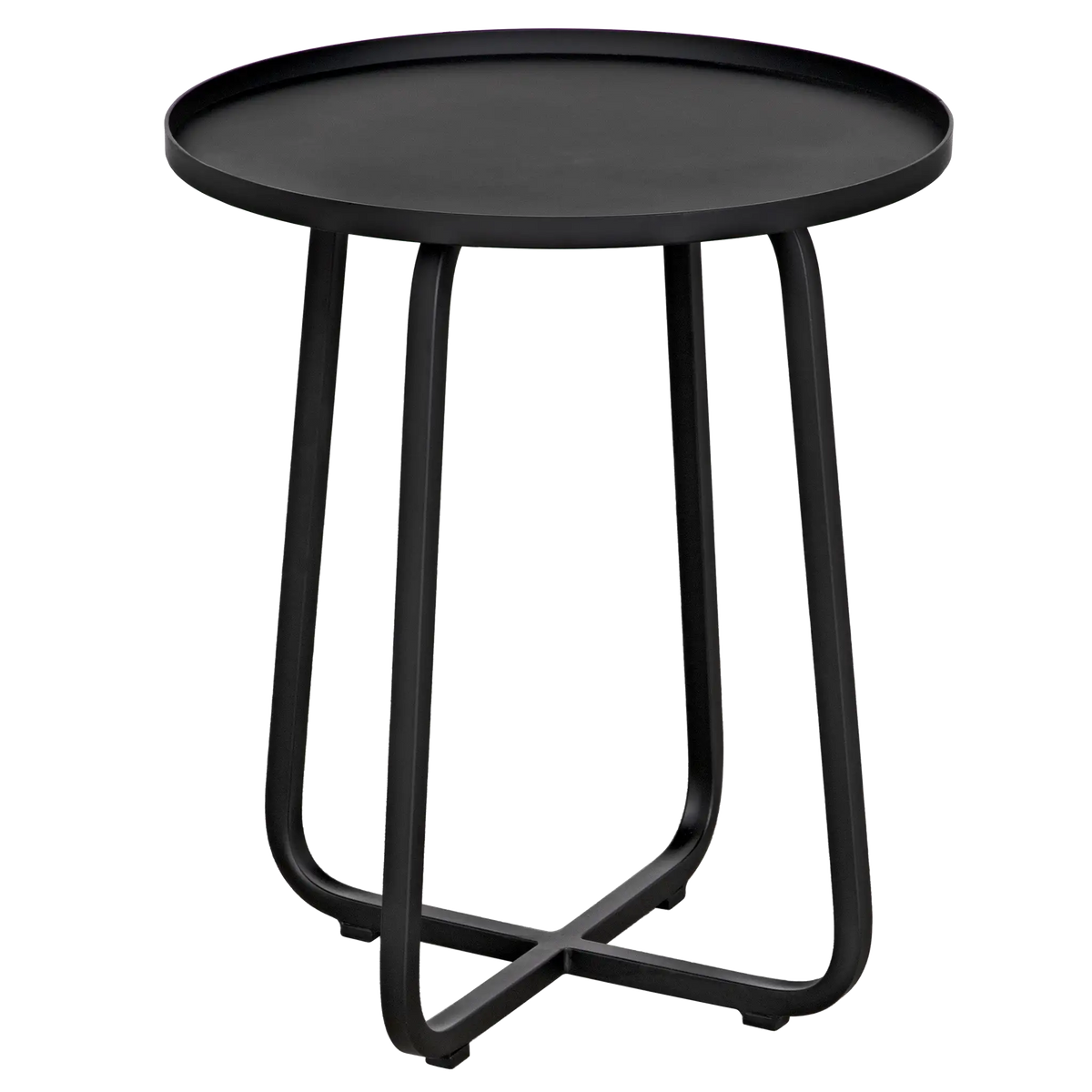 Kimana Side Table, Black Iron