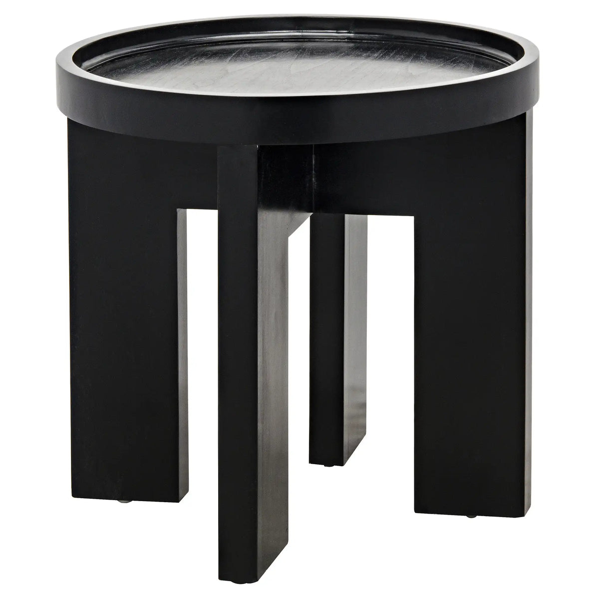Gavin Side Table, Hand Rubbed Black