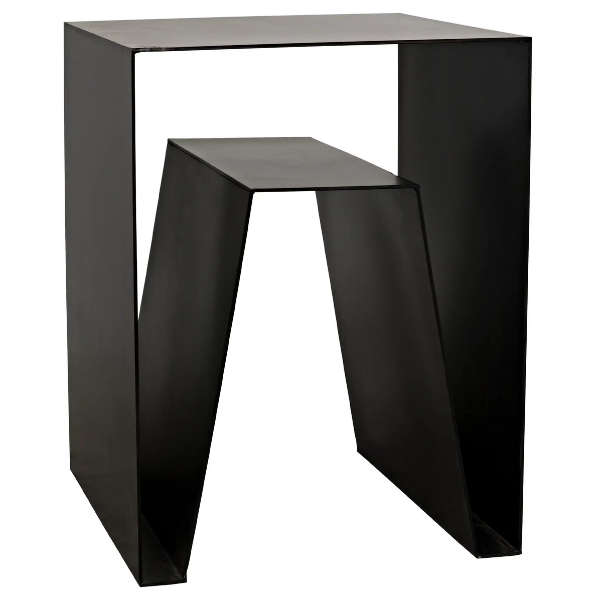Quintin Side Table, Black Iron