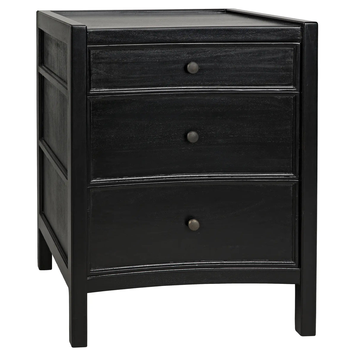 Hampton Night Stand 24″, Hand Rubbed Black