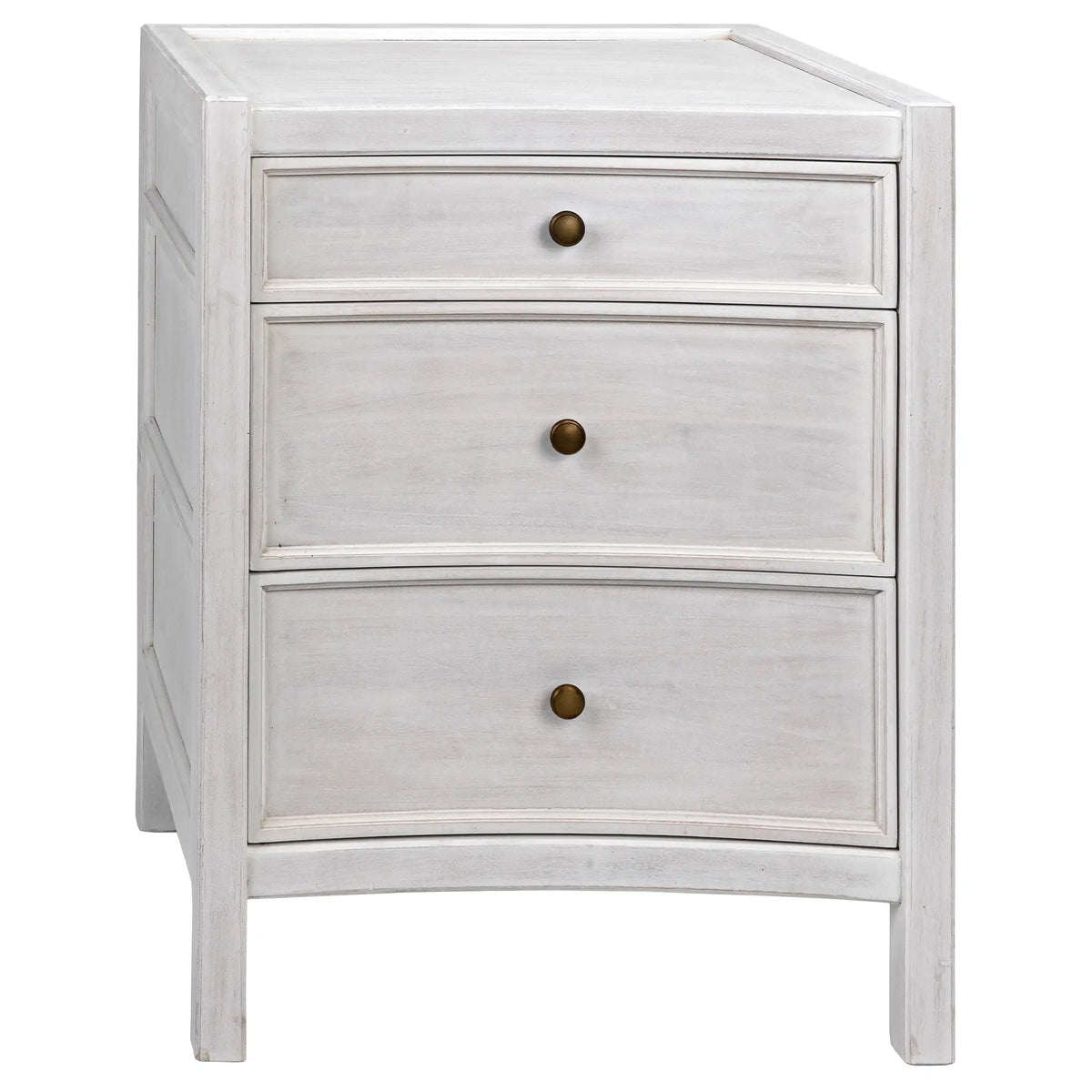 Hampton Night Stand 24″, White Wash