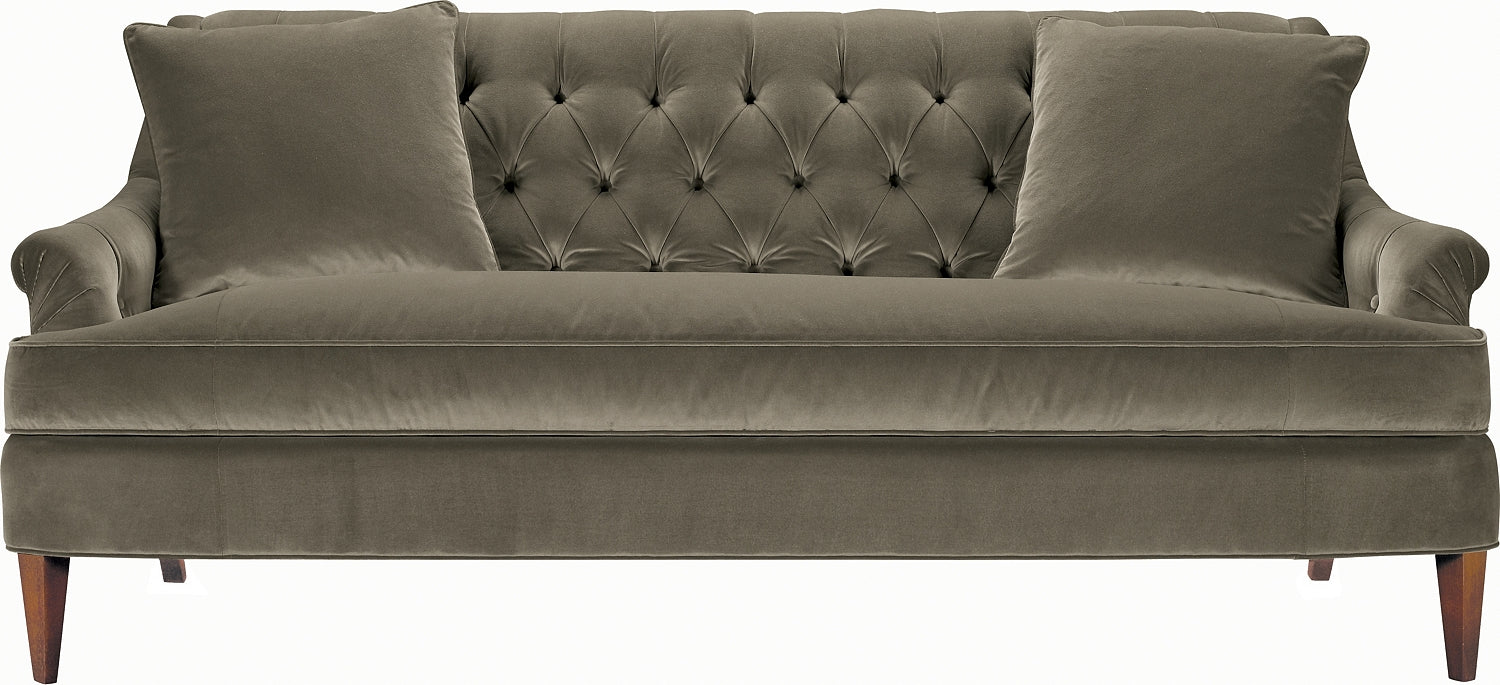 MARLER TUFTED SOFA in Mahogany Solids - Hickory Chair