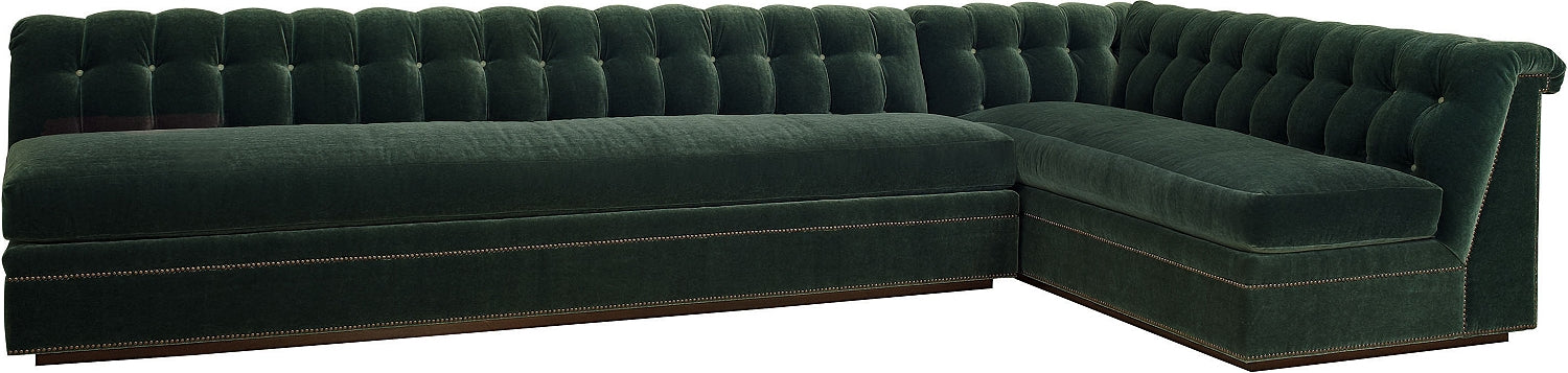 KENT SECTIONAL ARMLESS M2M in Mahogany Solids - Hickory Chair