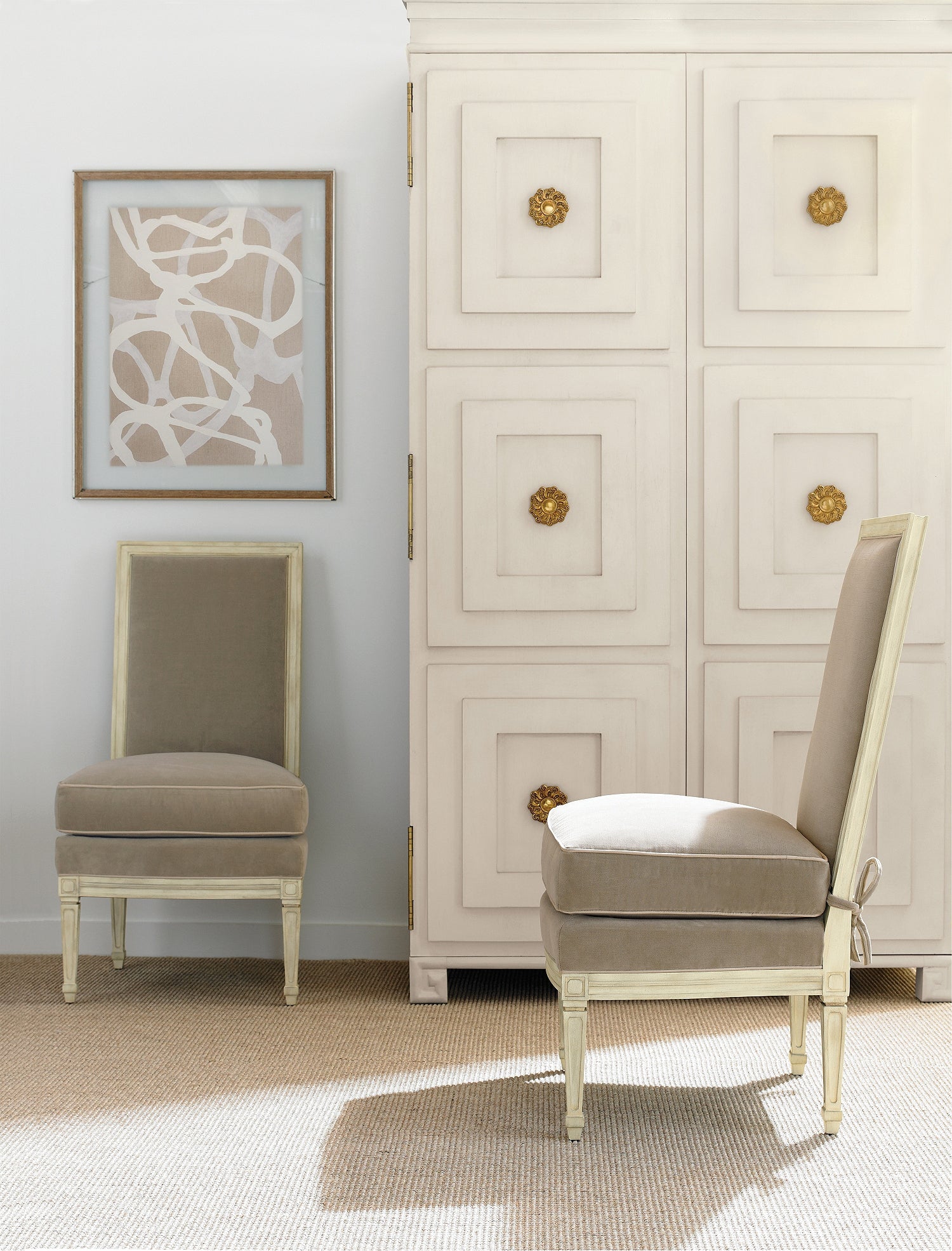 TUXEDO TALL CABINET in Maple Solids, Cherry Veneers - Hickory Chair