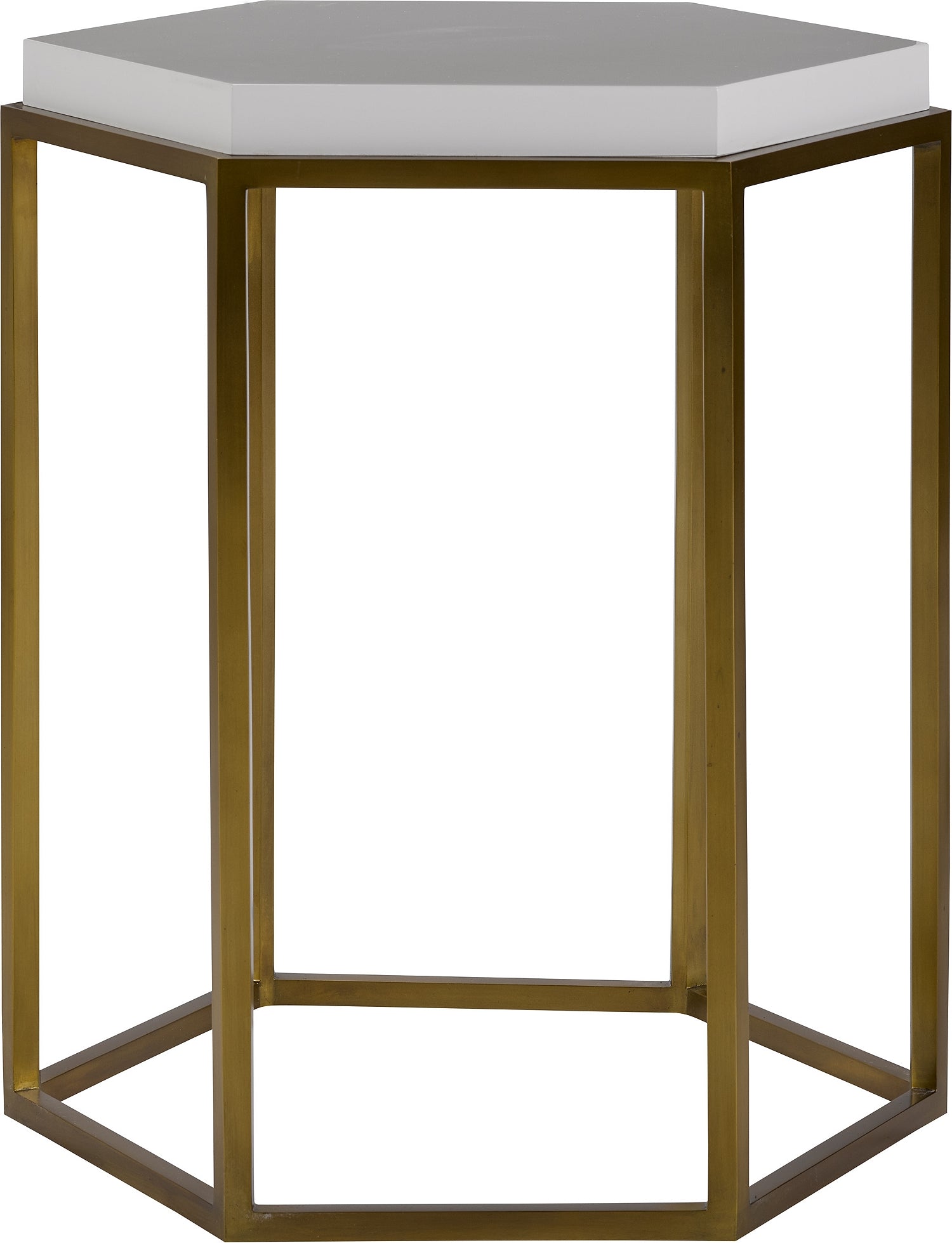 IVY SIDE TABLE in Primavera Veneers, Metal - Hickory Chair