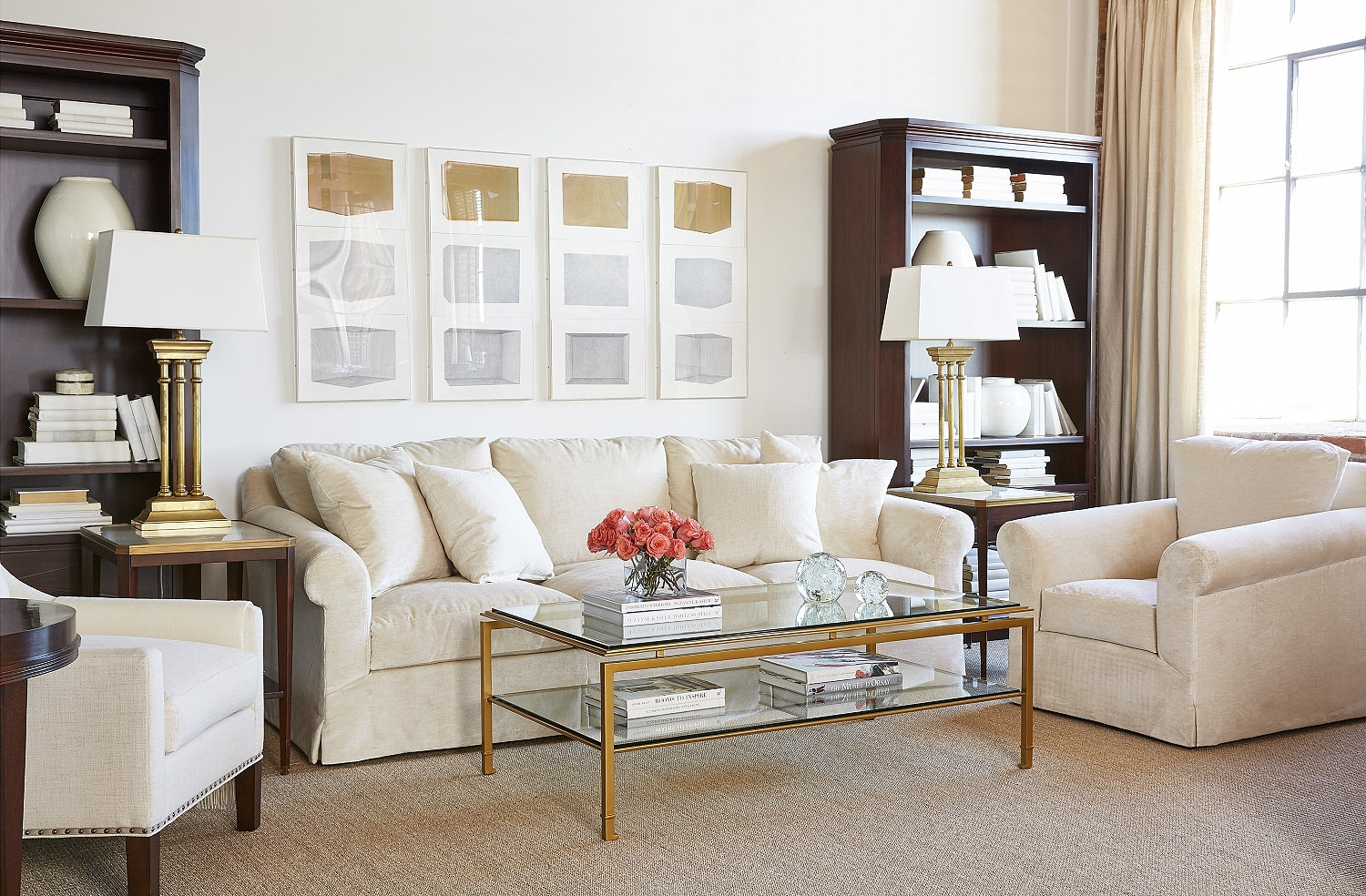 CELINE SOFA in Hardwood Mixed - Hickory Chair