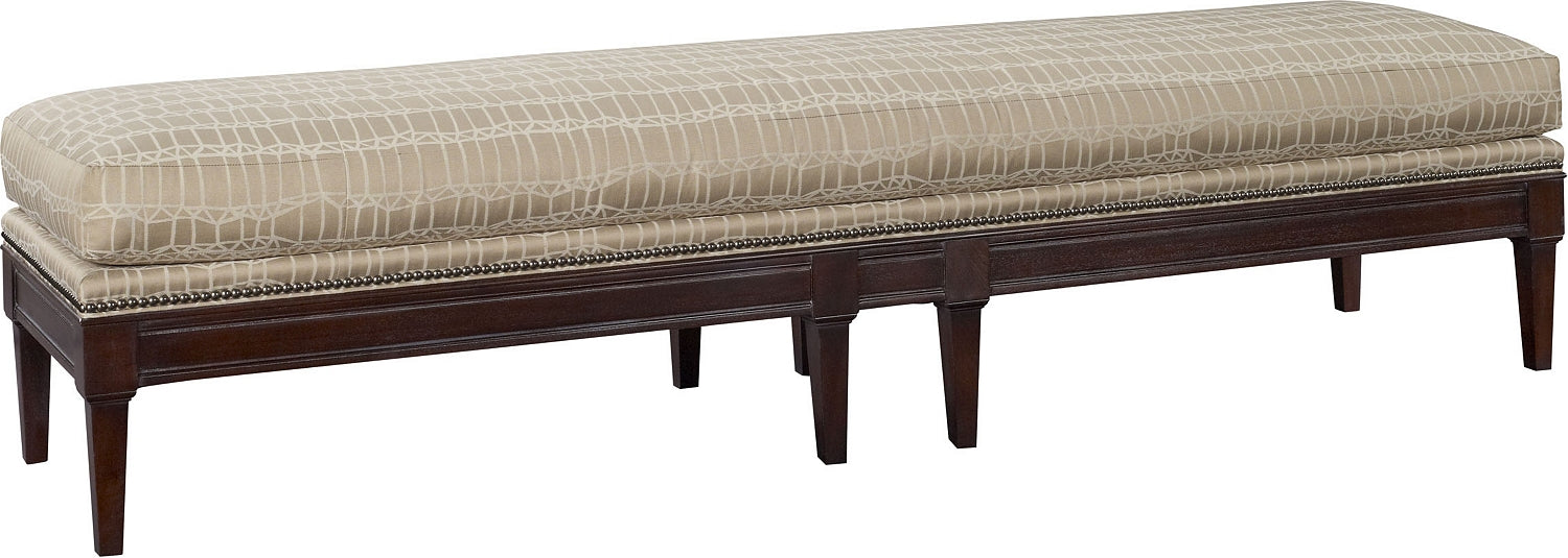 COURTLAND BENCH in Mahogany Solids - Hickory Chair