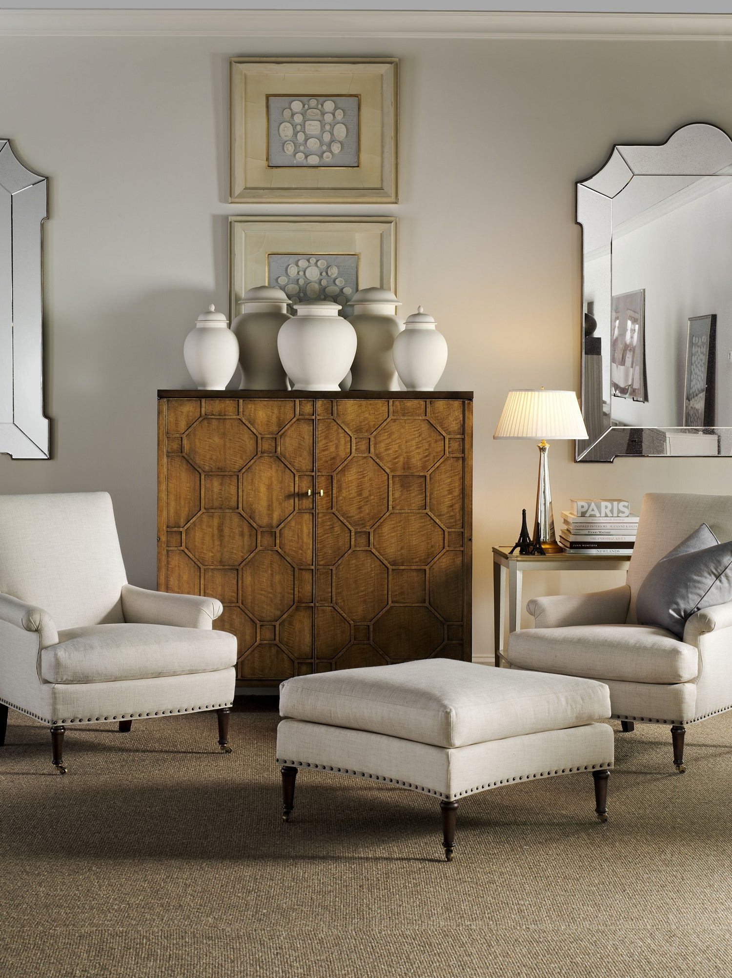 BLACKLAND CABINET in Maple Solids, Anegre Veneers - Hickory Chair