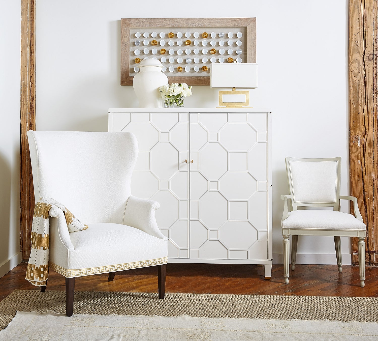 BLACKLAND CABINET in Maple Solids, Anegre Veneers - Hickory Chair