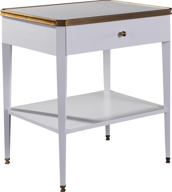Austell Side Table With Wood Top