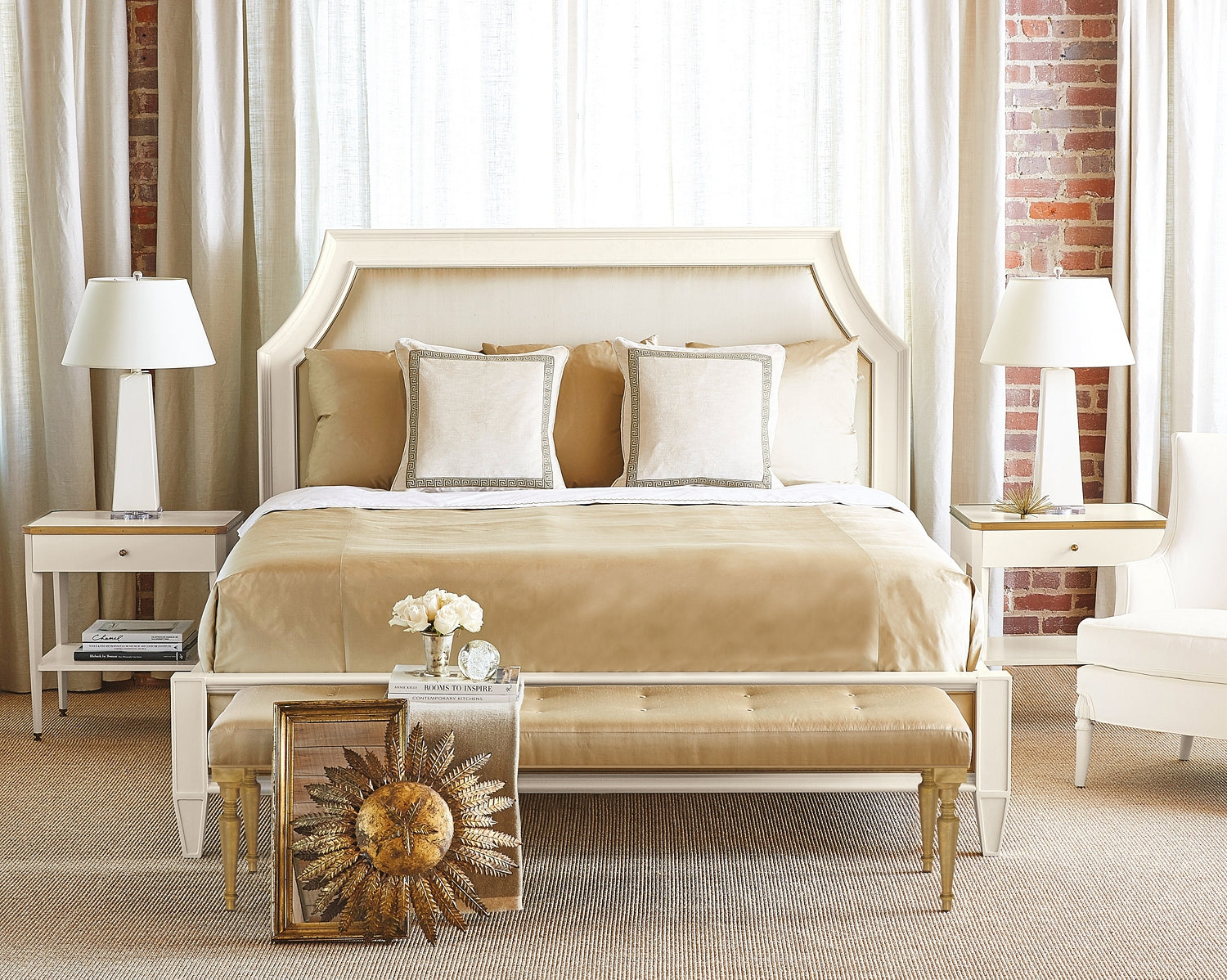 AUSTELL SIDE TABLE WITH WOOD TOP in Mahogany Solids, Anegre Veneers - Hickory Chair