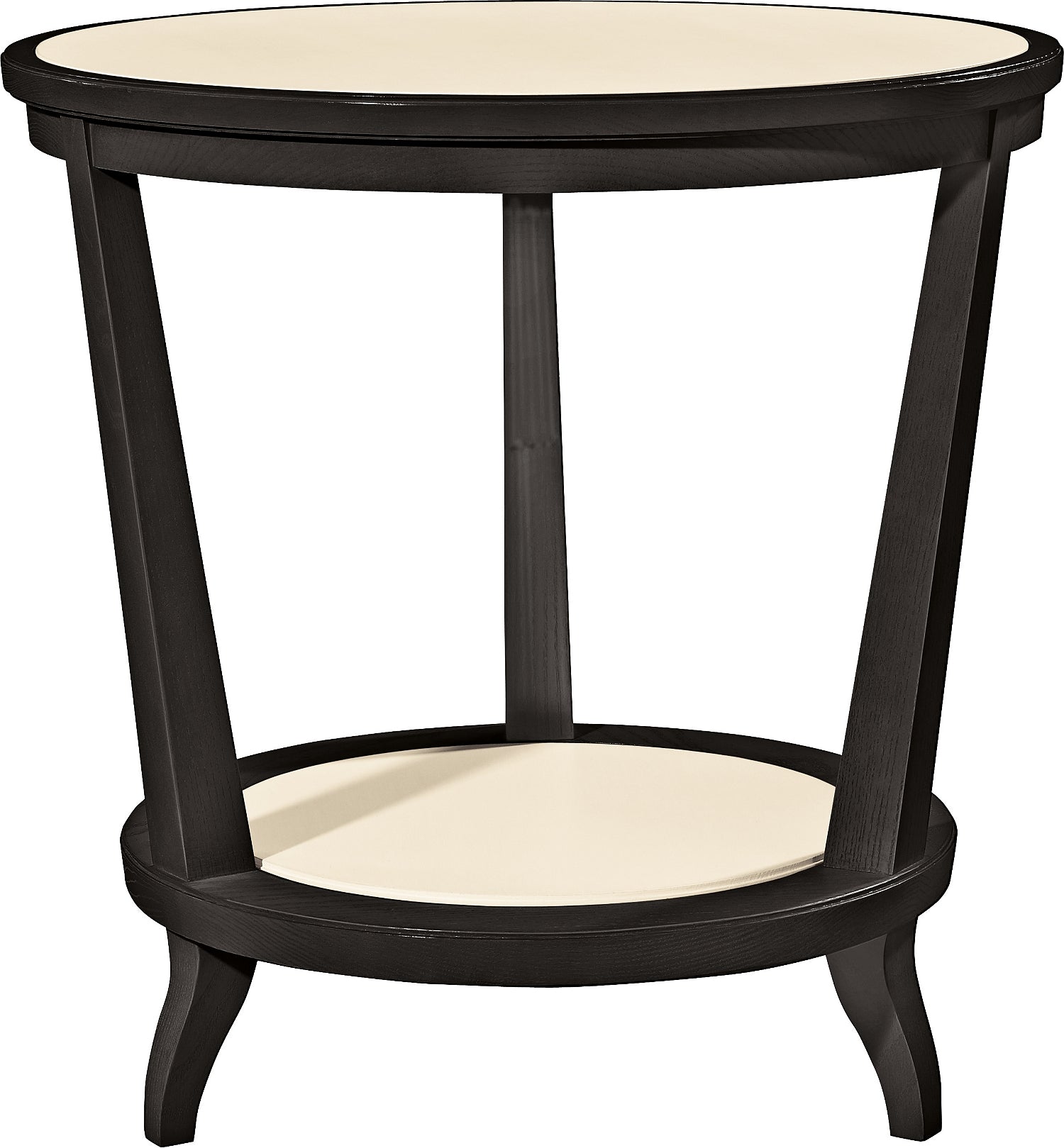 RYE ROUND SIDE TABLE-MAHOGANY in Mahogany Veneers, Mahogany Solids - Hickory Chair
