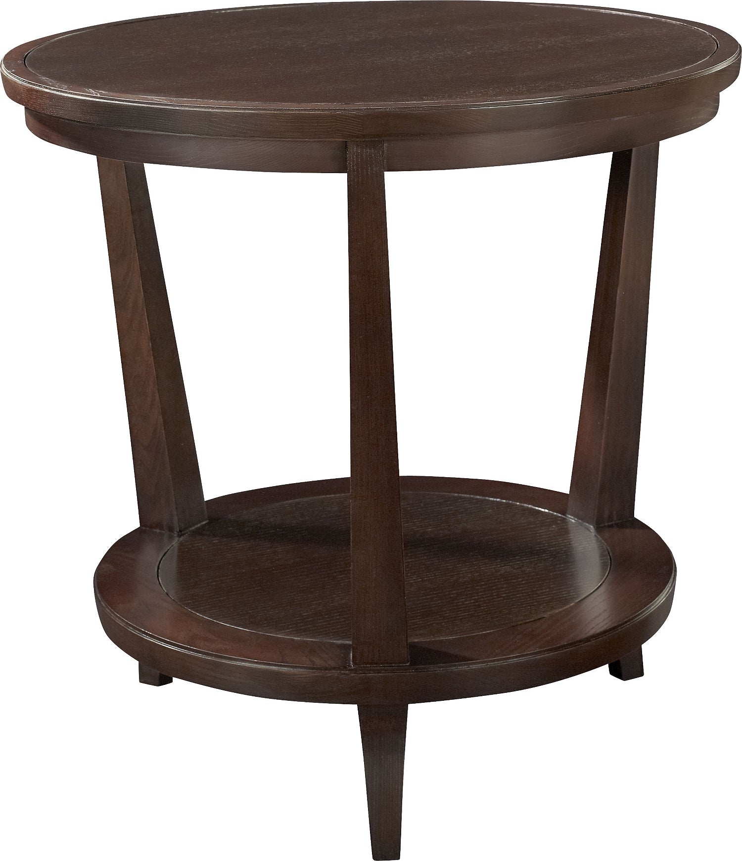 RYE ROUND SIDE TABLE-MAHOGANY in Mahogany Veneers, Mahogany Solids - Hickory Chair