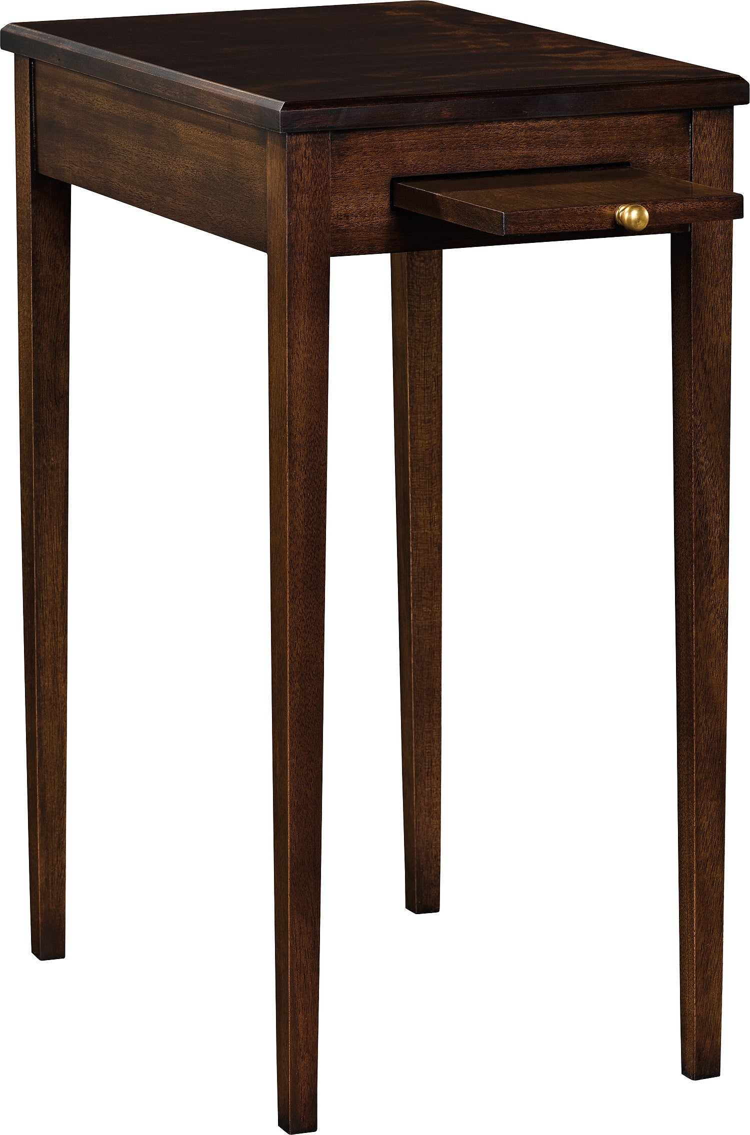 JAMES RIVER SIDE TABLE in Mahogany Veneers, Mahogany Solids, Crotch Mahogany Veneers - Hickory Chair