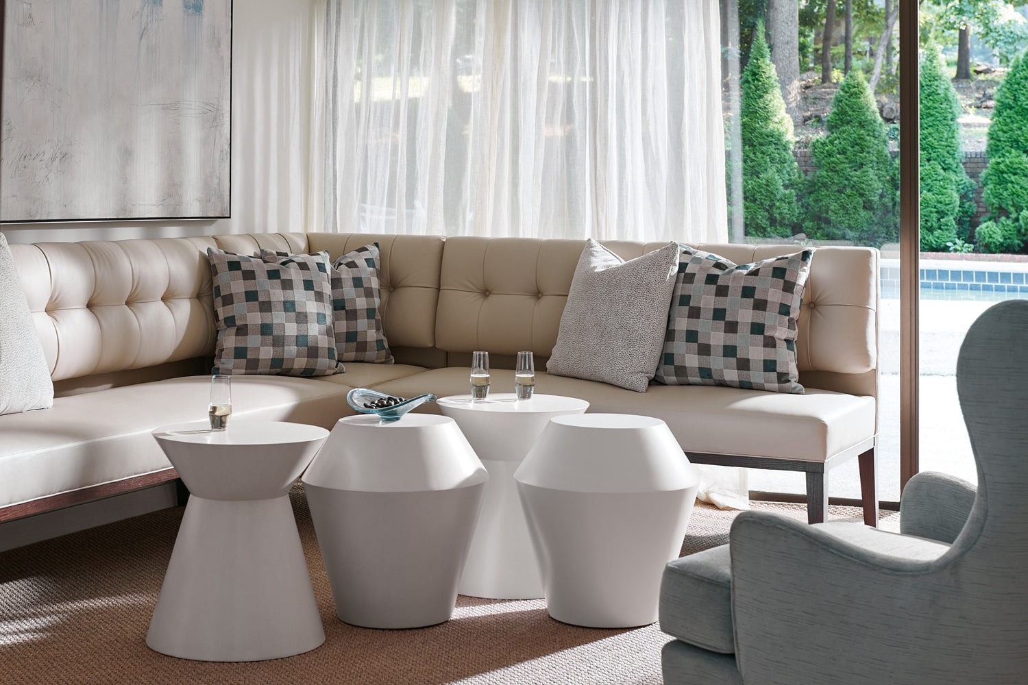 BROOKE SPOT TABLE in Composite Materials - Hickory Chair