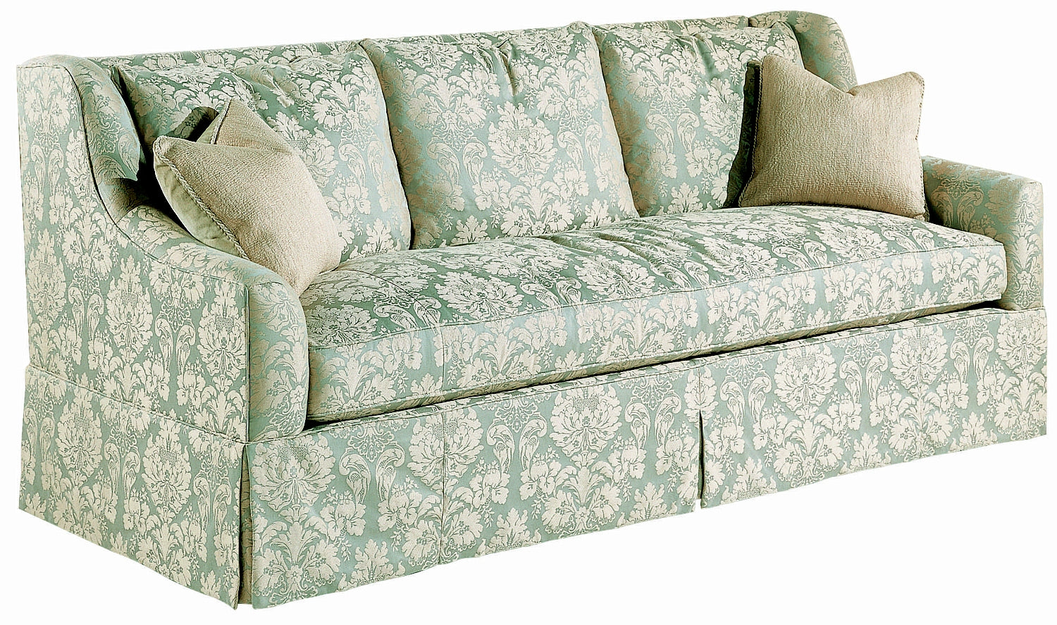 Sutton Skirted Sofa in Hardwood Mixed - Hickory Chair