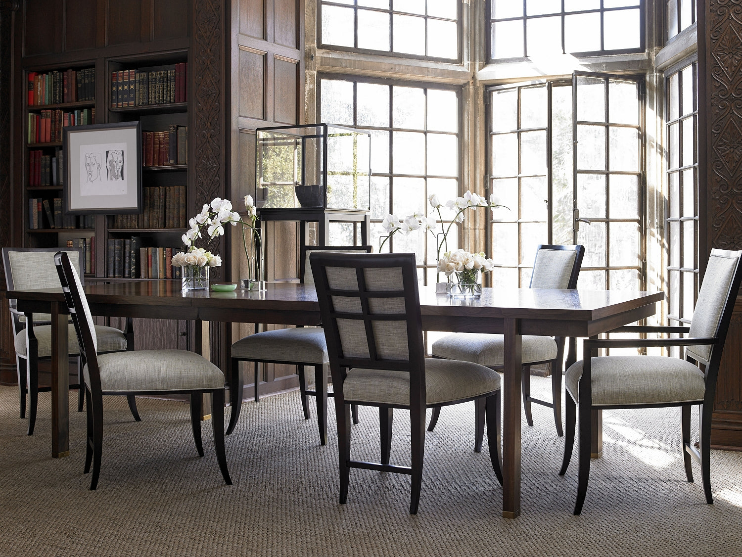 ATKINS VITRINE in Metal, Glass - Hickory Chair