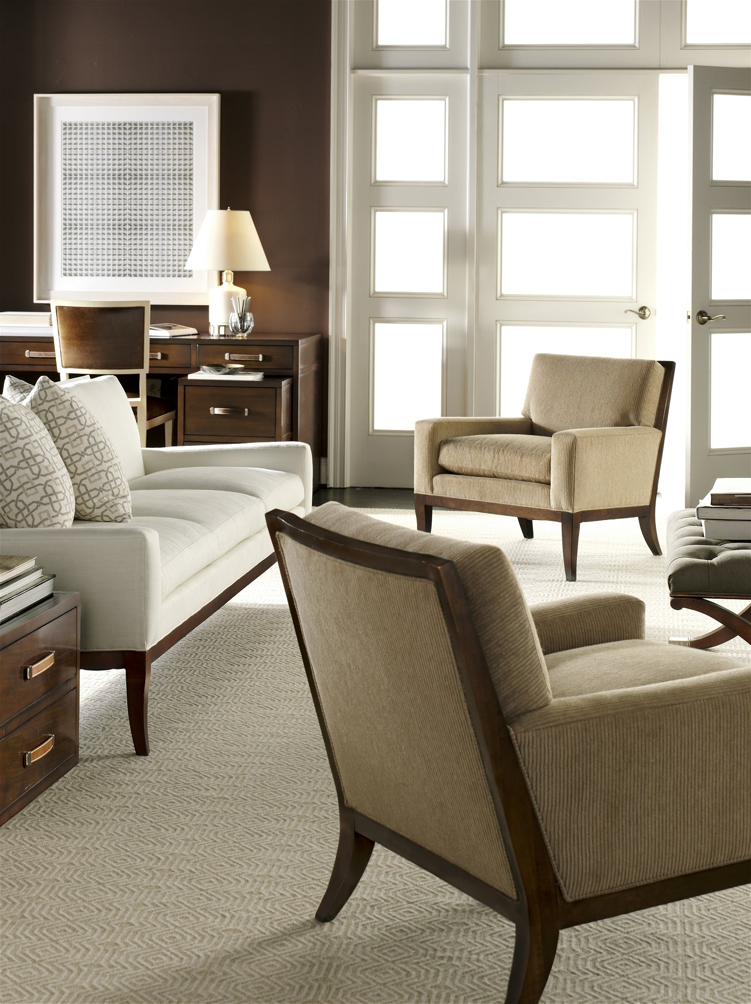 HARRISON FILE CABINET in Primavera Veneers, Maple Solids - Hickory Chair