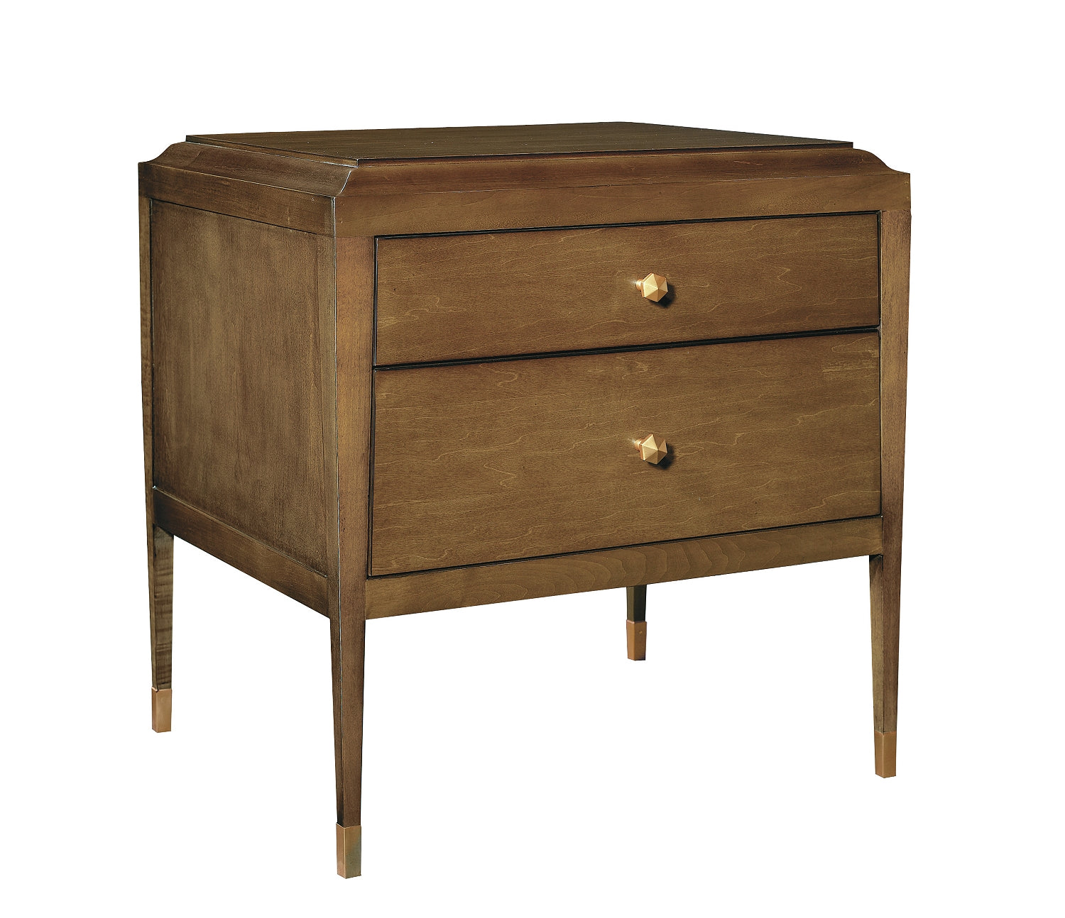 ANDREW SIDE TABLE / NIGHTSTAND in Primavera Veneers, Maple Solids - Hickory Chair