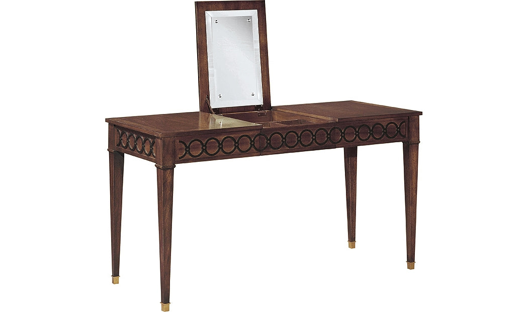 STEPHANIE VANITY/DESK in Mahogany Veneers, Mahogany Solids - Hickory Chair