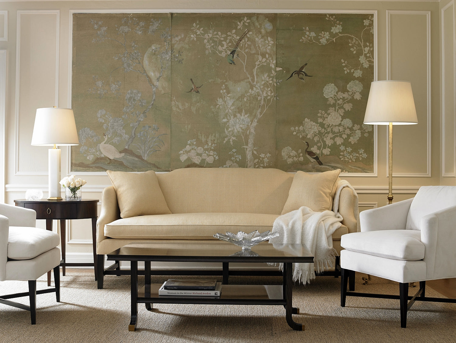 BERTRAND SOFA in Mahogany Solids - Hickory Chair