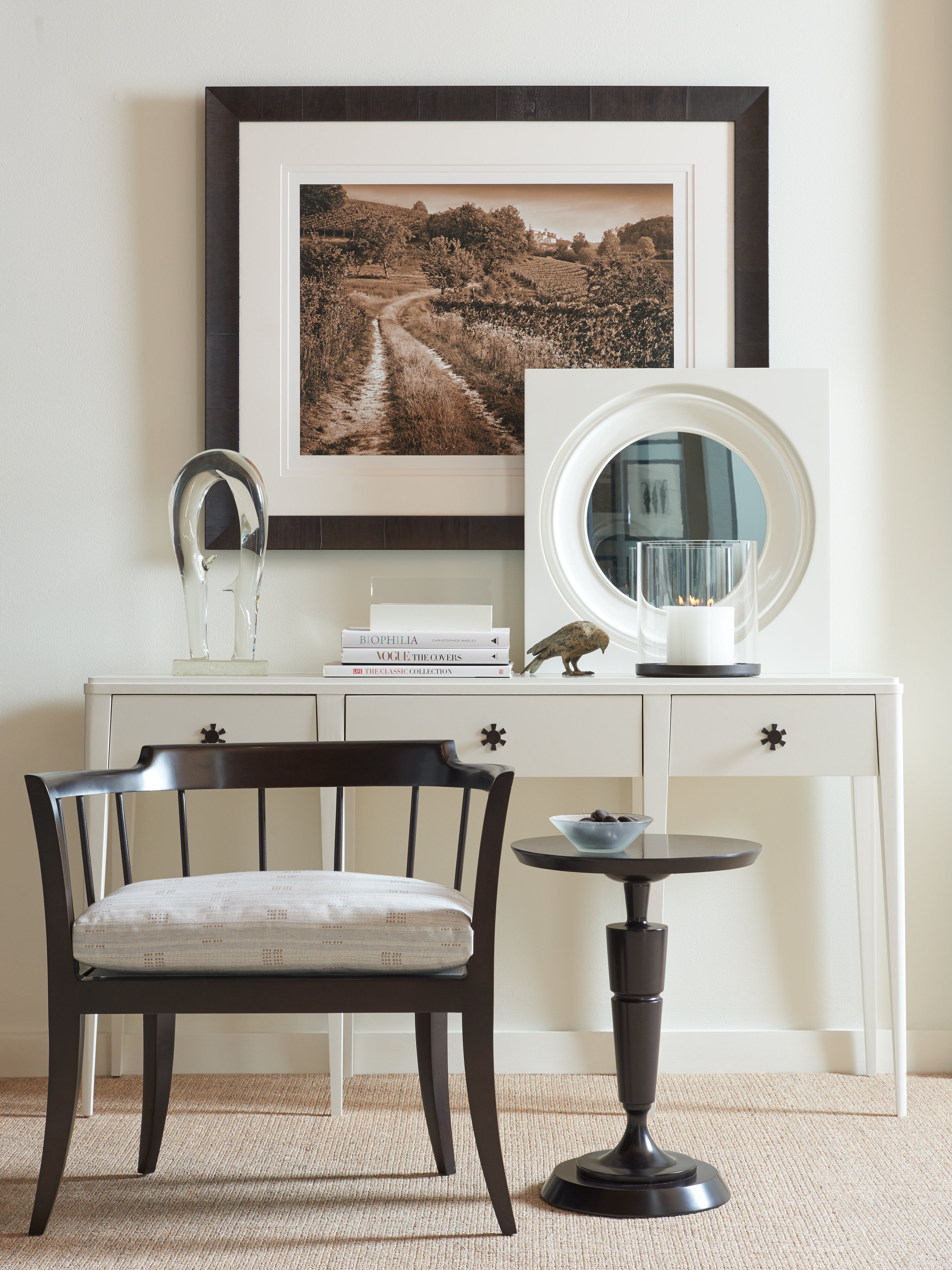 ALEXIS CONSOLE in Quarter Ash Veneers, Ash Solids - Hickory Chair