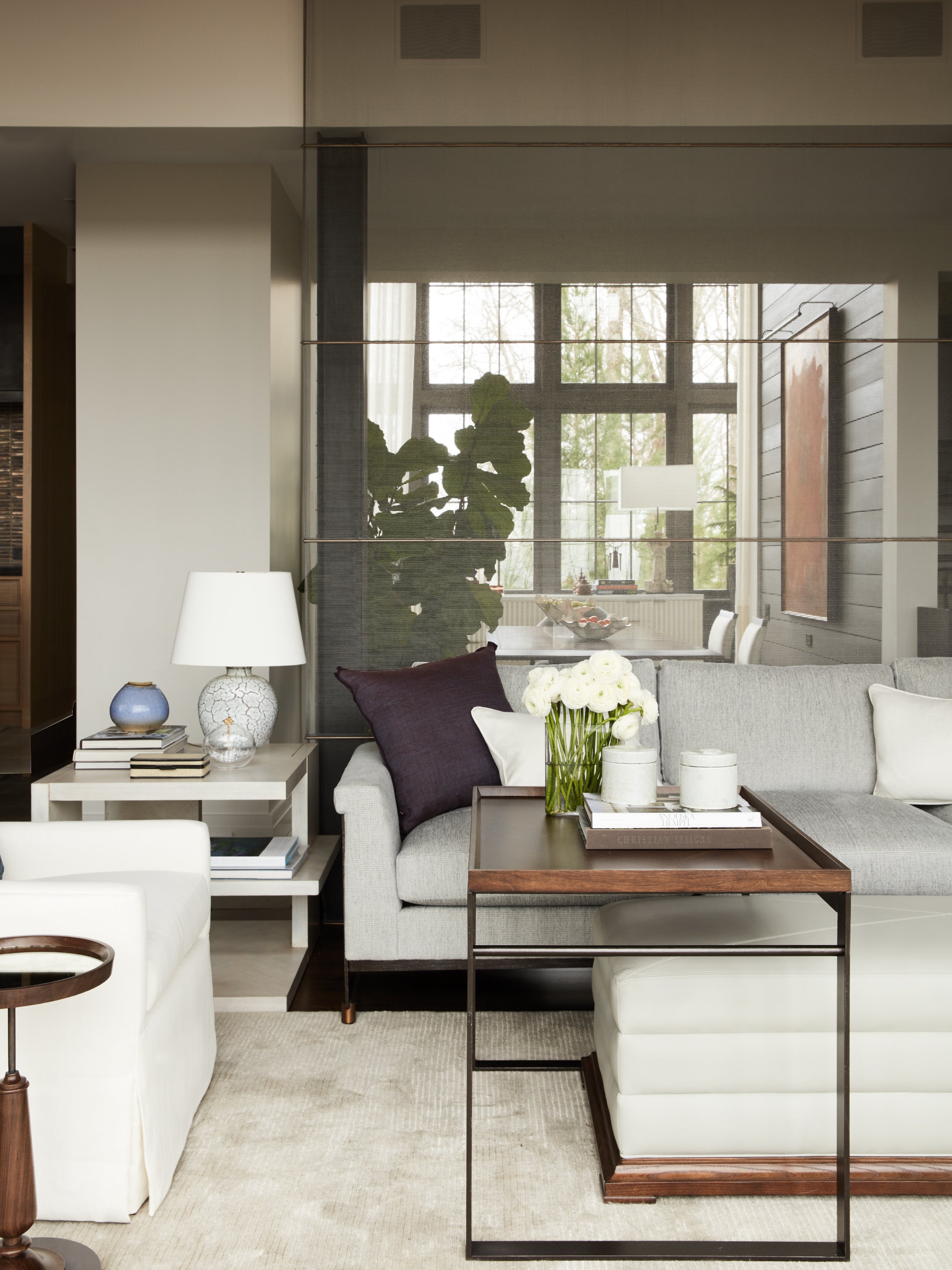 CRADLE SOFA 104" in Metal - Hickory Chair