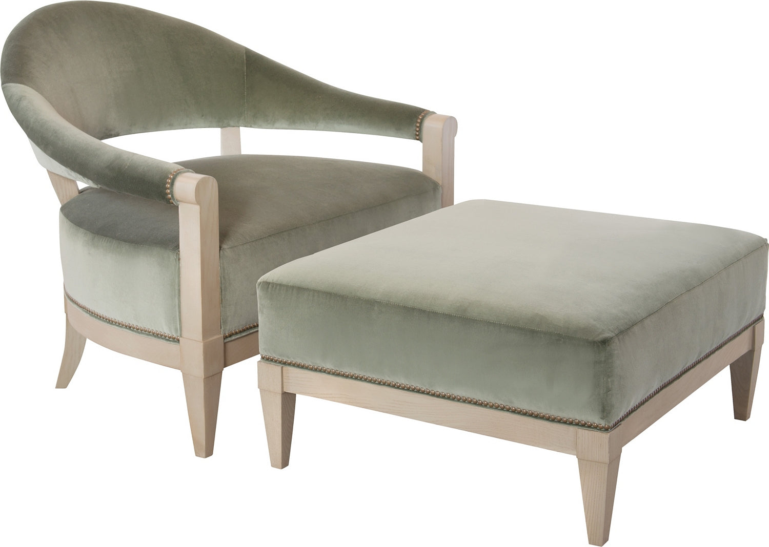 CRESCENT OTTOMAN – Ottomans by Hickory Chair | Sutter & Vale