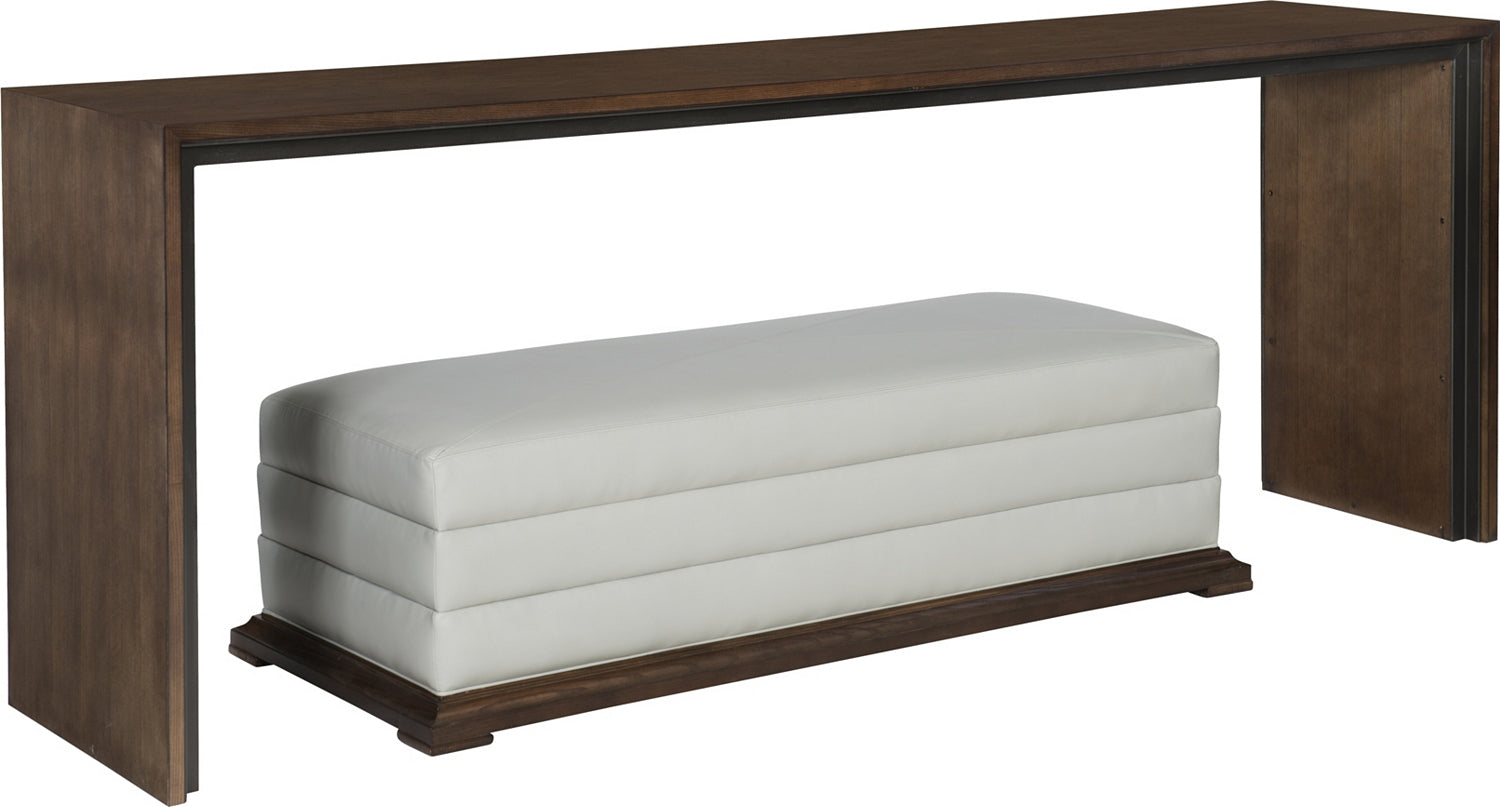 WEIR CONSOLE 96" in Steel, Quarter Ash Veneers, Poplar Solids - Hickory Chair