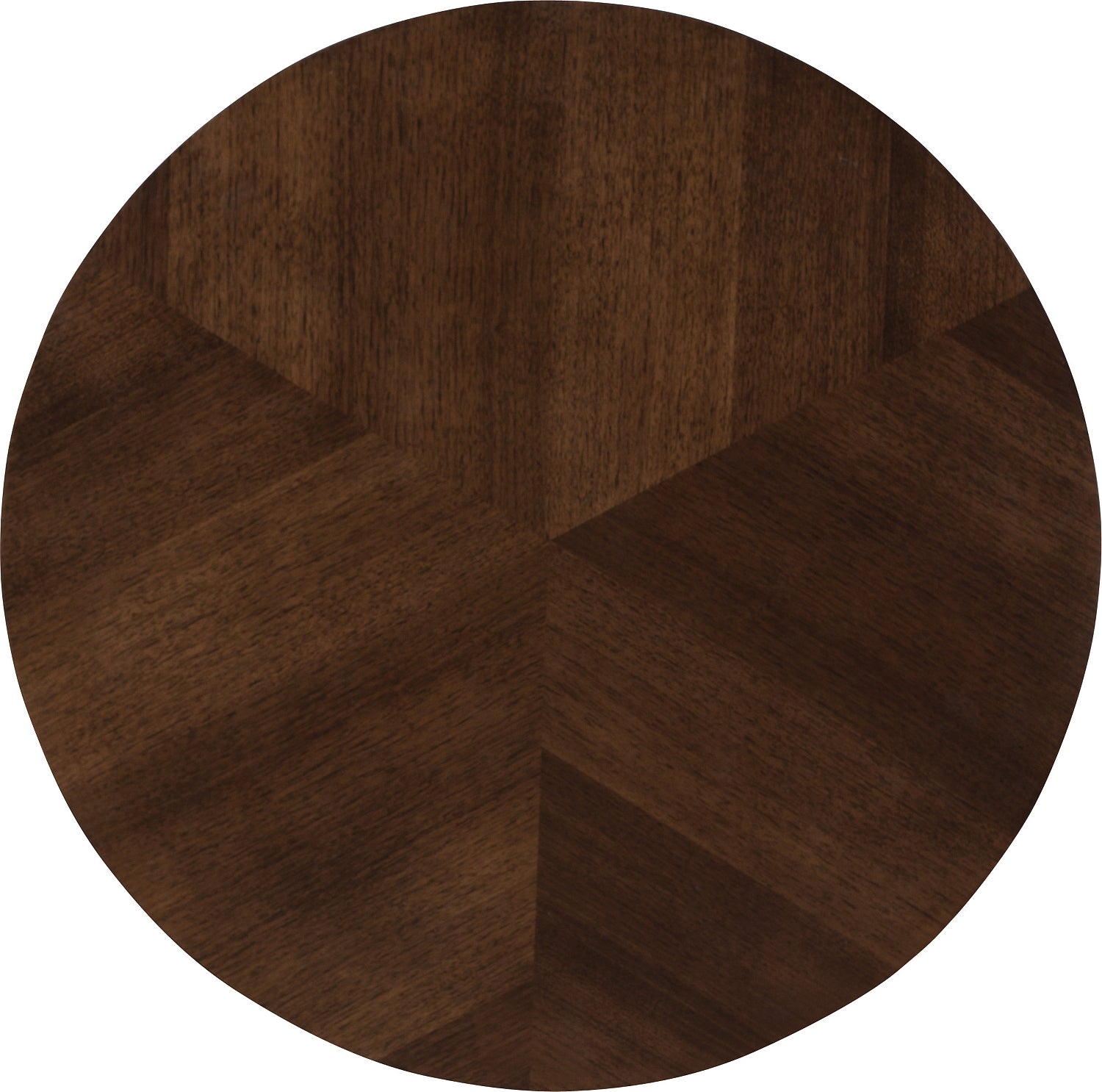 TERNARY SIDE TABLE in Walnut Veneers, Steel - Hickory Chair