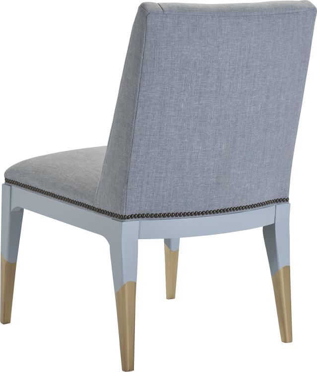 Tate Dining Side Chair Gold Paint Leg