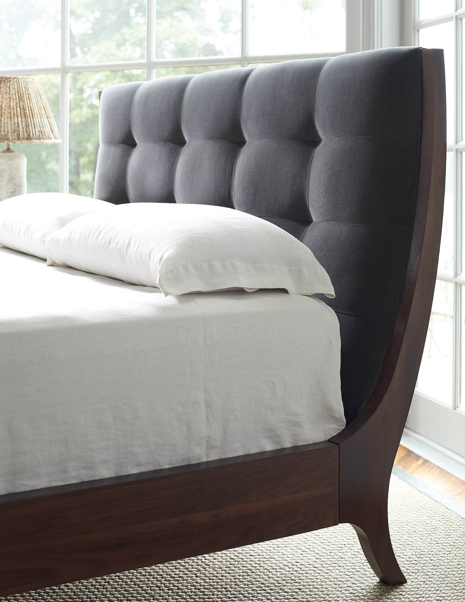 FRANCES KING BED in Walnut Solids - Hickory Chair
