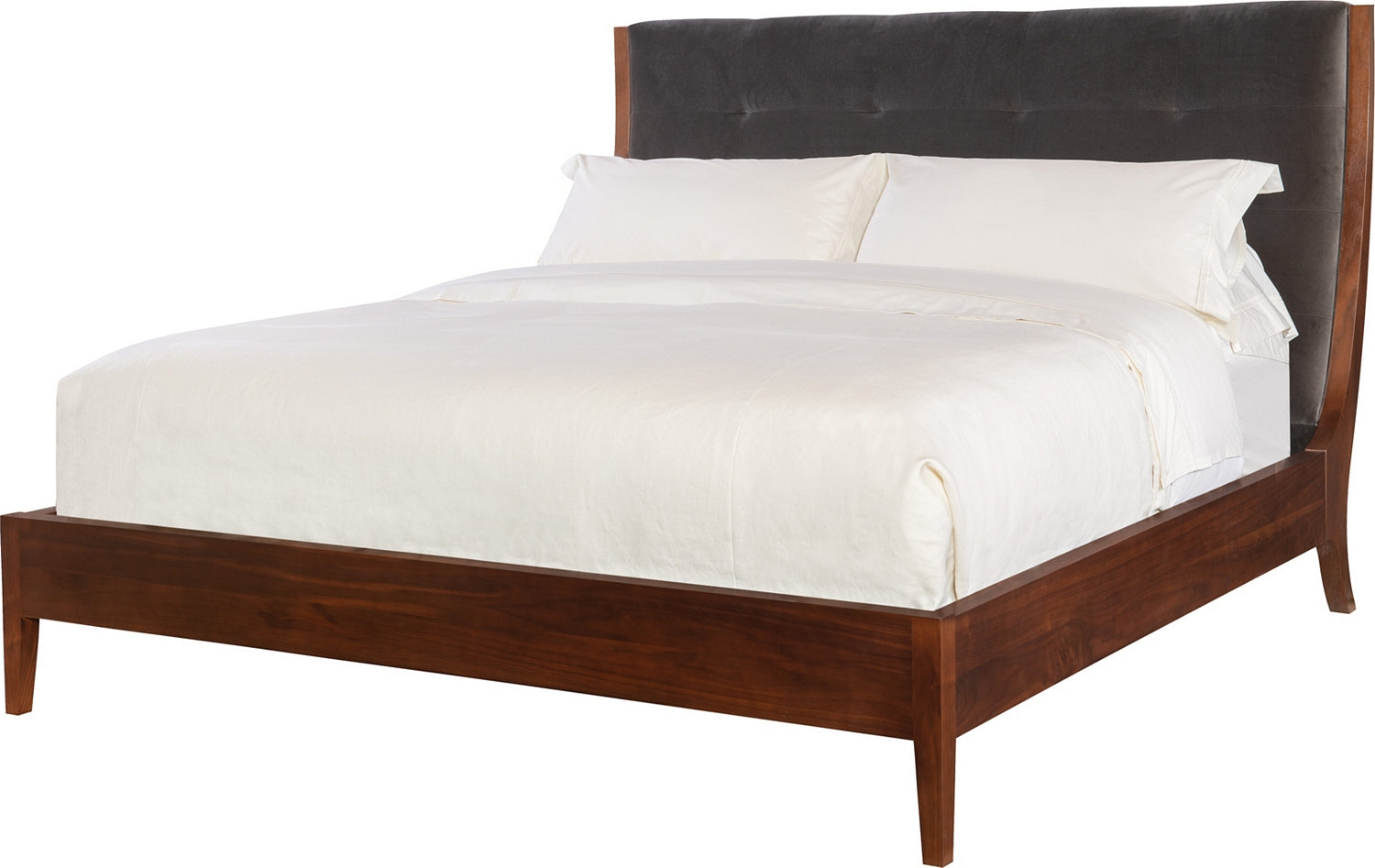 FRANCES KING BED in Walnut Solids - Hickory Chair
