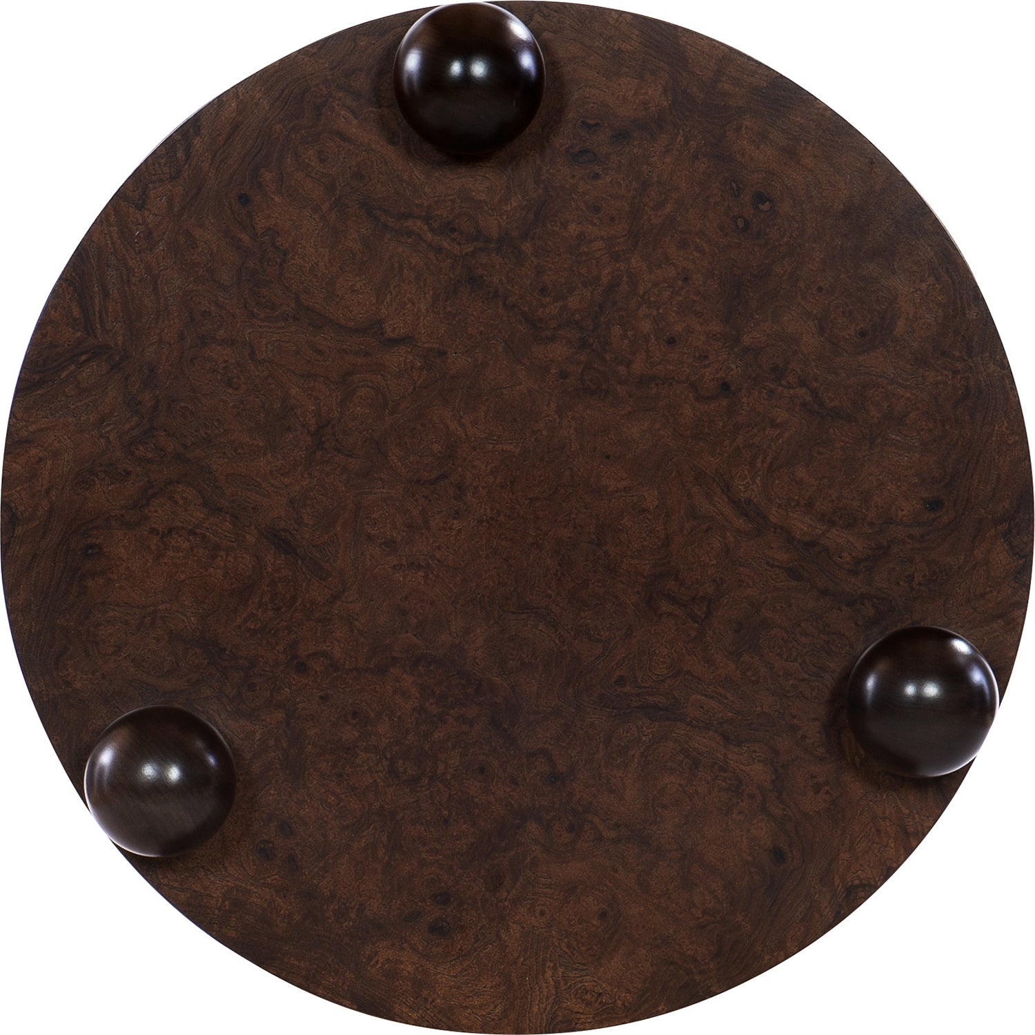 CHAD SIDE TABLE WALNUT in Walnut Solids, Olive Ash Burl Veneers - Hickory Chair
