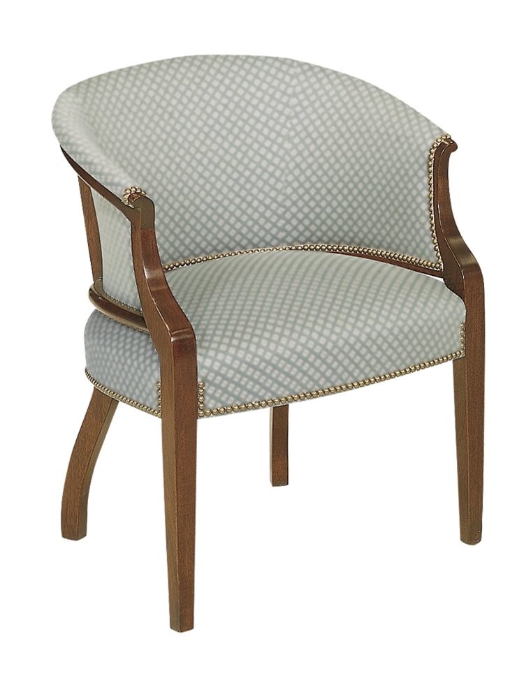 TUB CHAIR in Mahogany Solids - Hickory Chair