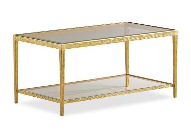 Jinx Brass Rectangle Cocktail Table – Coffee Tables by Maitland-Smith | Sutter & Vale