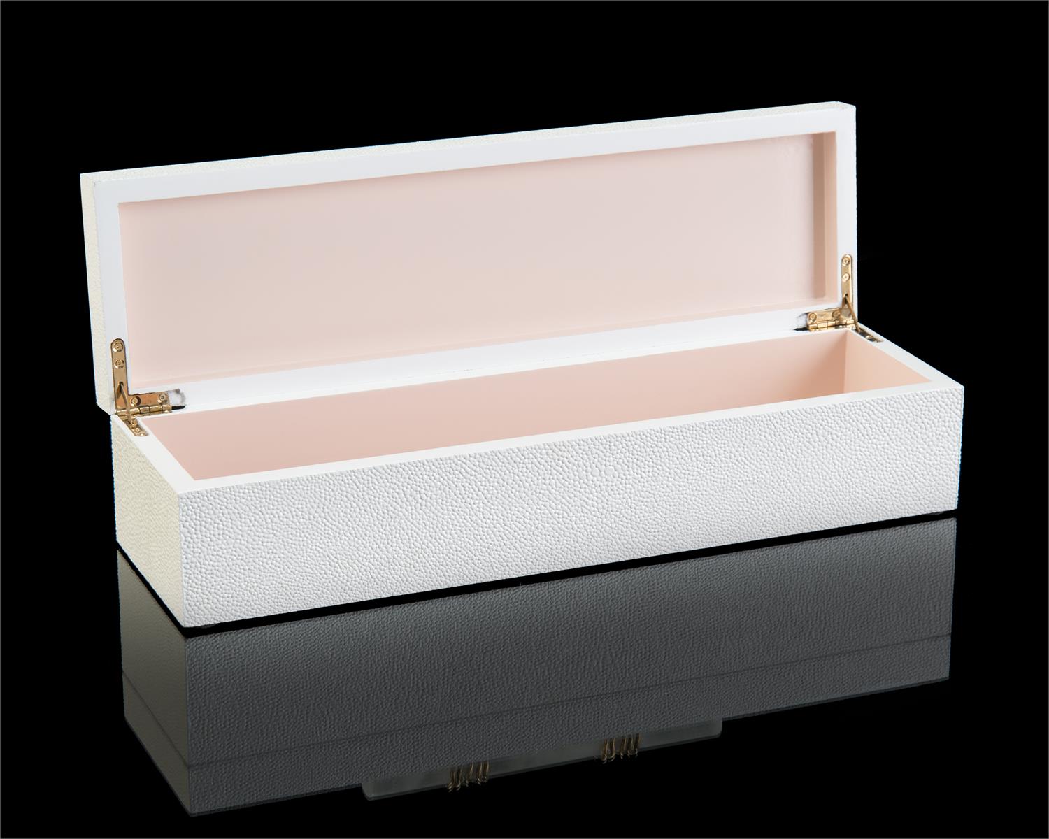 White Box with Alabaster Handle